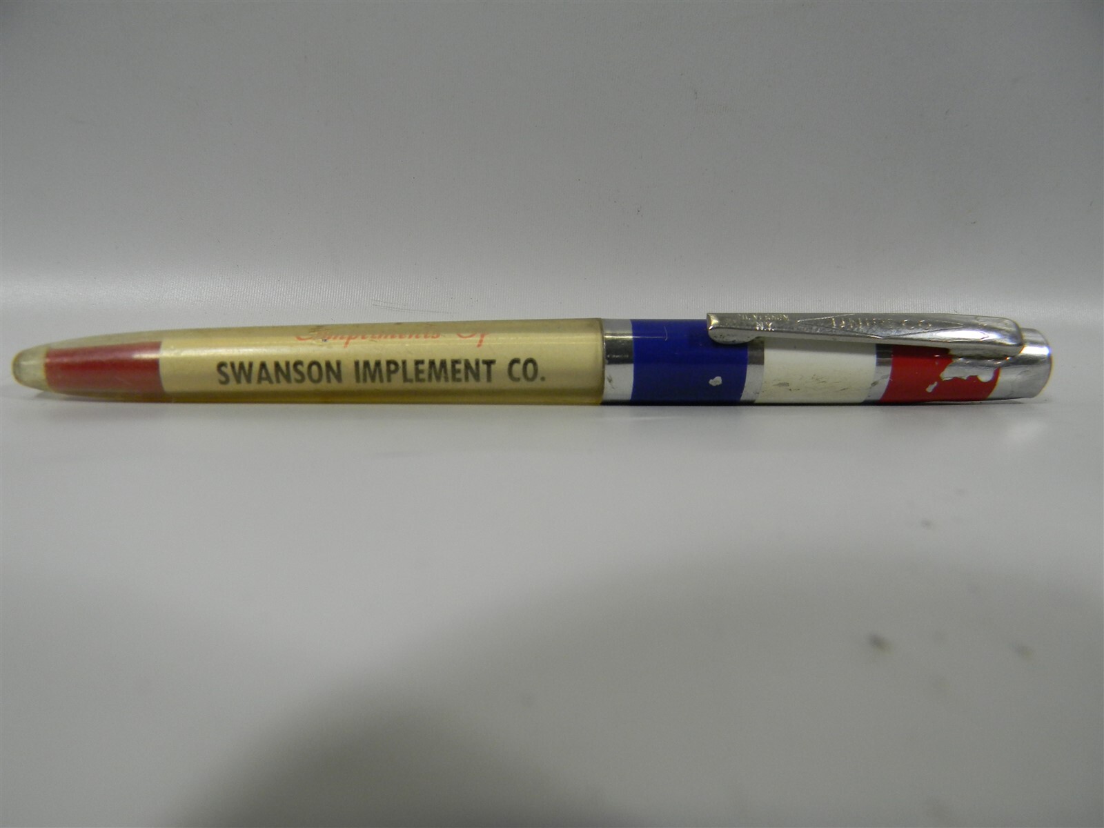 Vintage Swanson Implement Co. Rockford Illinois Advertising Pen – #19 – 2B