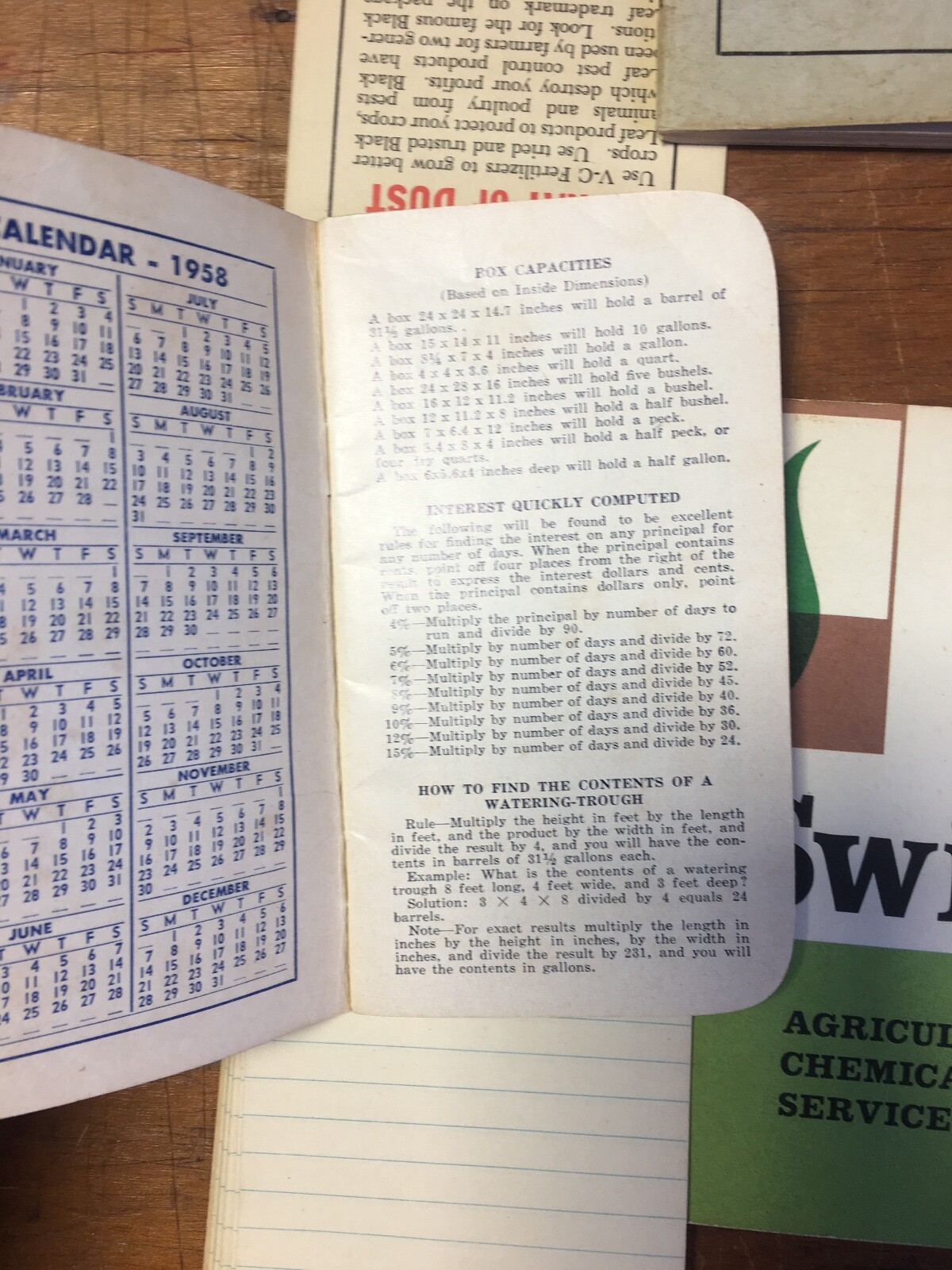 Agricultural Armour VC Royster Fertilizers Rhode Island Dairy Laws Memo Book Pad