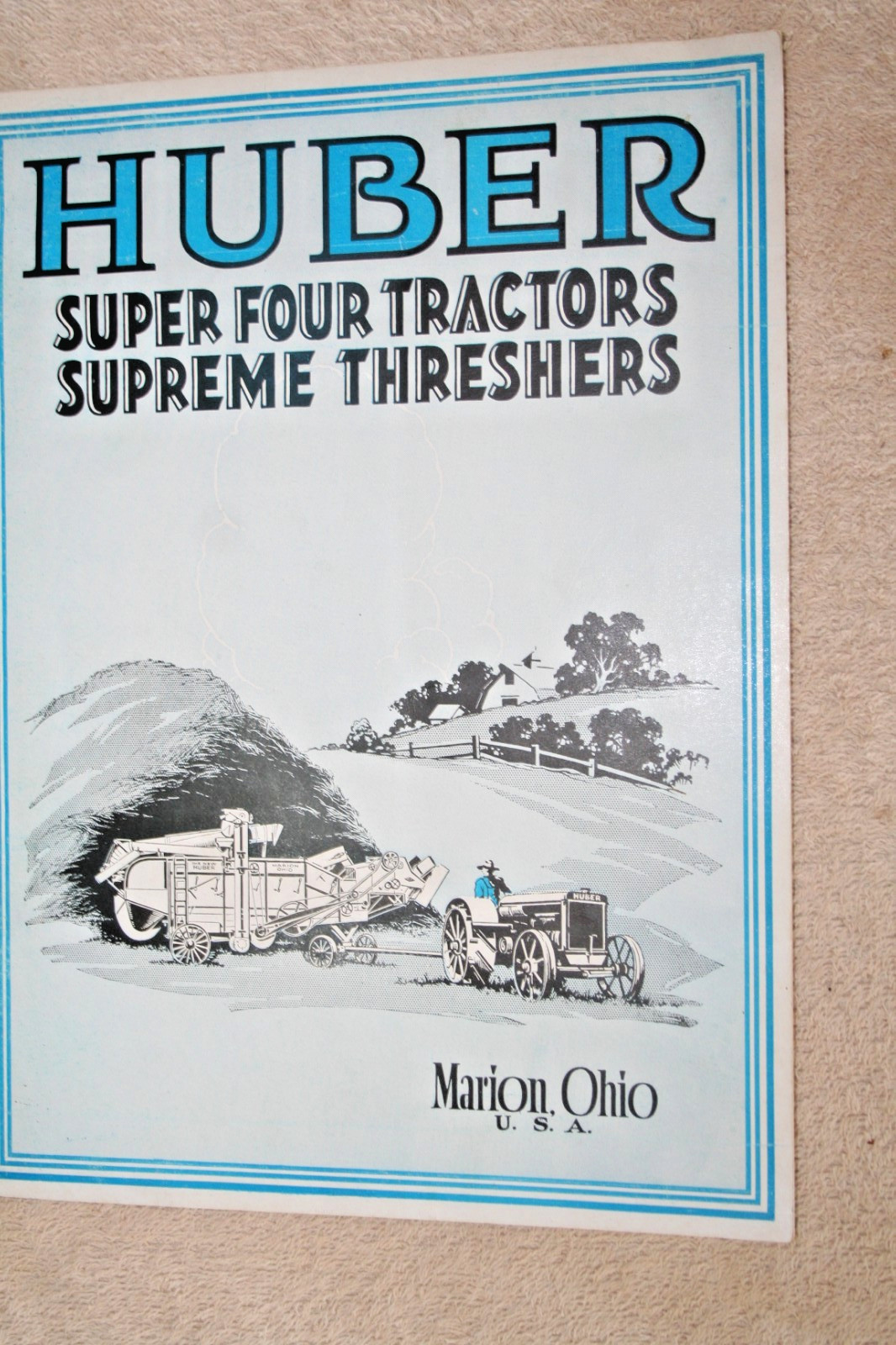 HUBER SUPER FOUR BROCHURE 1921