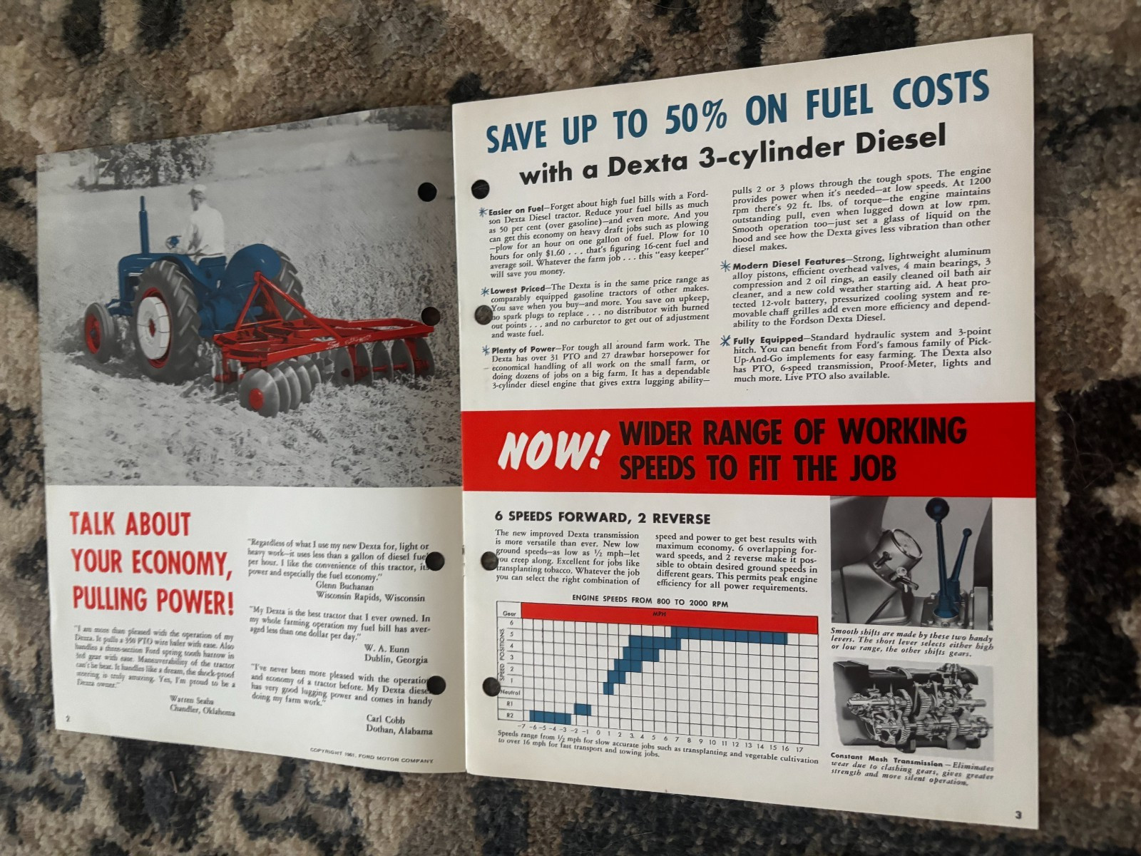 Fordson Dexta Diesel Tractor Brochure DCPA26