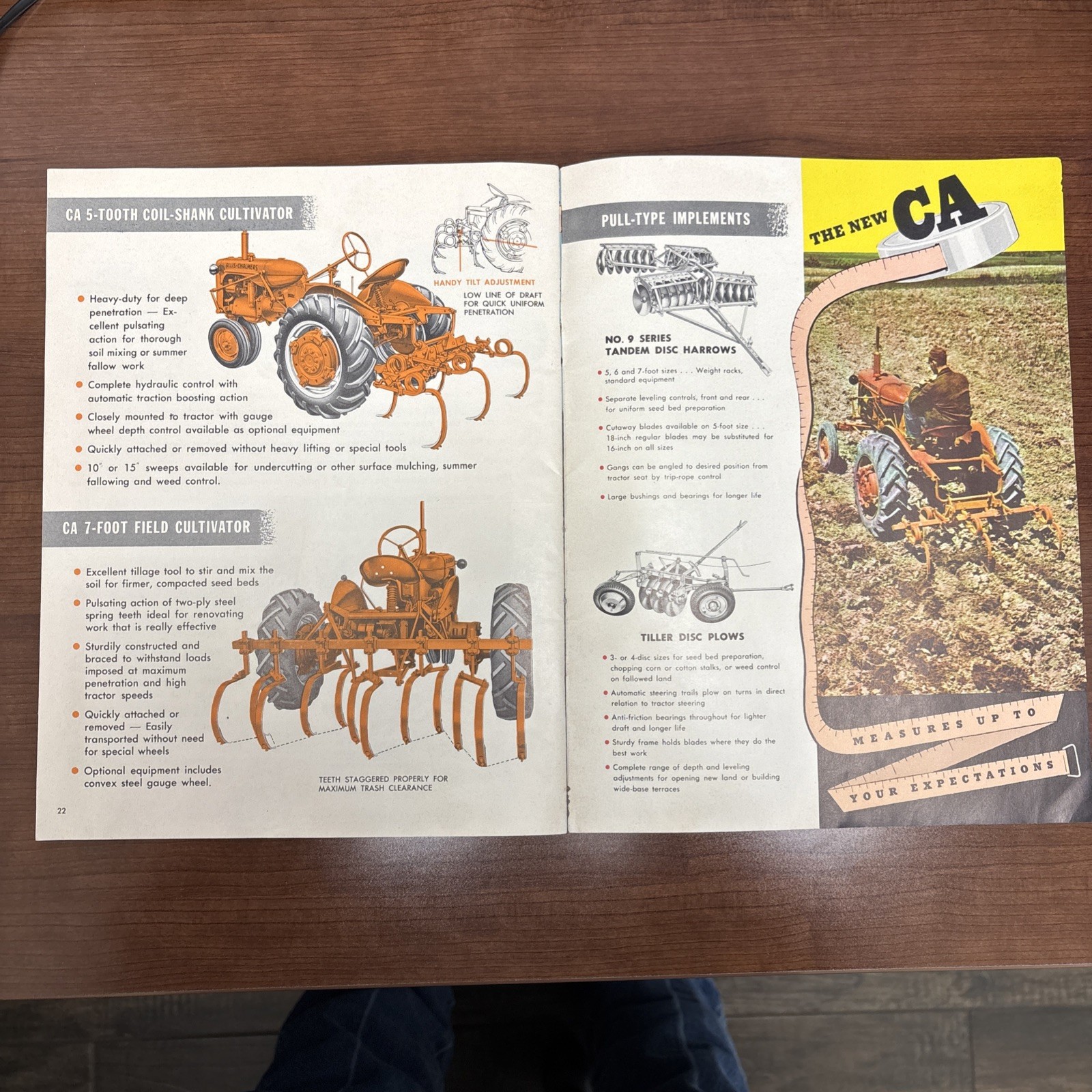 ALLIS CHALMERS BUYER’S GUIDE BETTER LIVING, BETTER FARMING 1950’S SALES BROCHURE