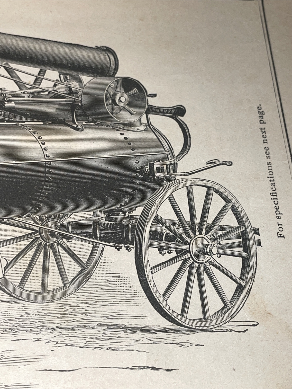 1891 Baldwin – Nagle Portable Engine On Wheels – Farm Advertising – New Orleans