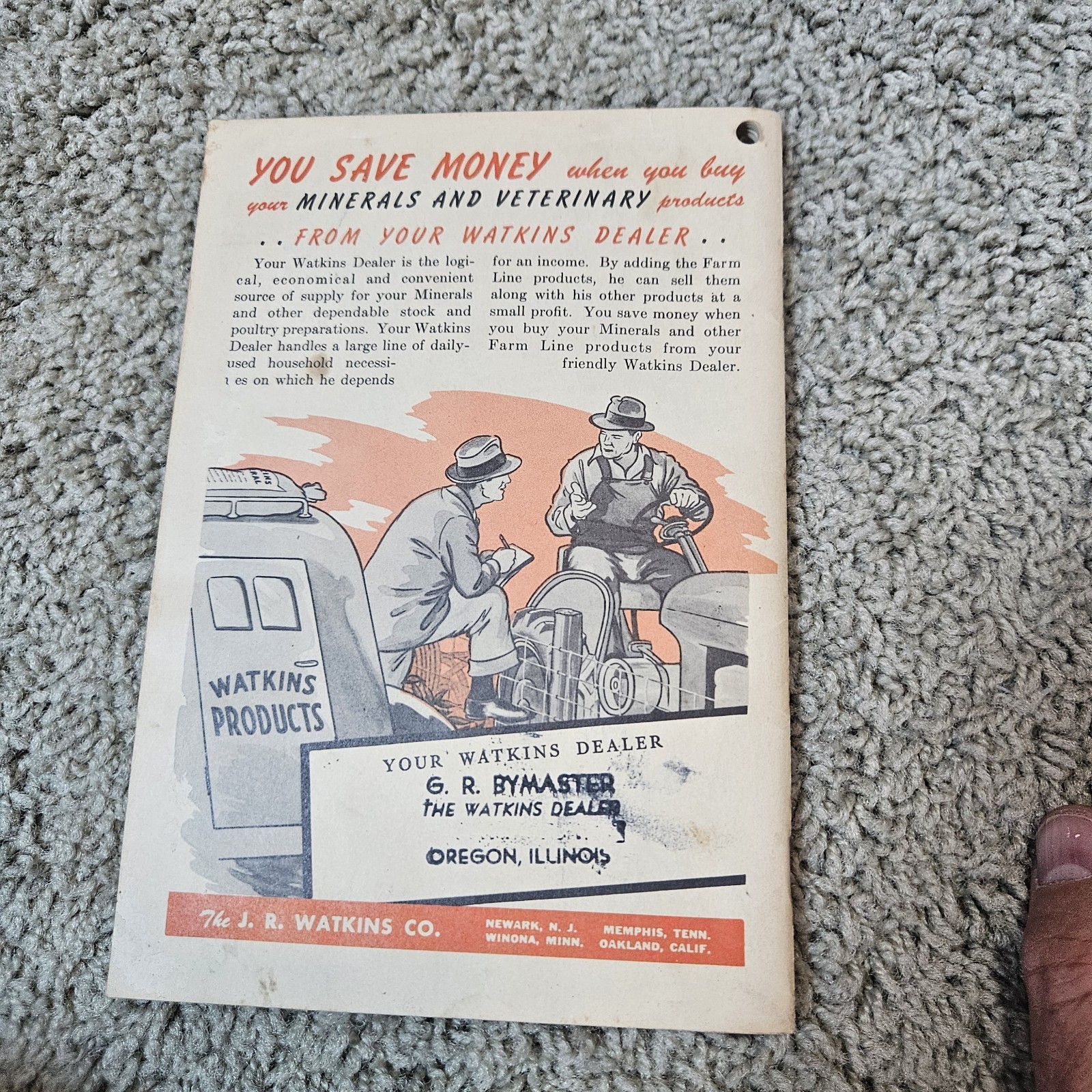 Vintage 1944 Watkins Farm Hints and Rules Booklet