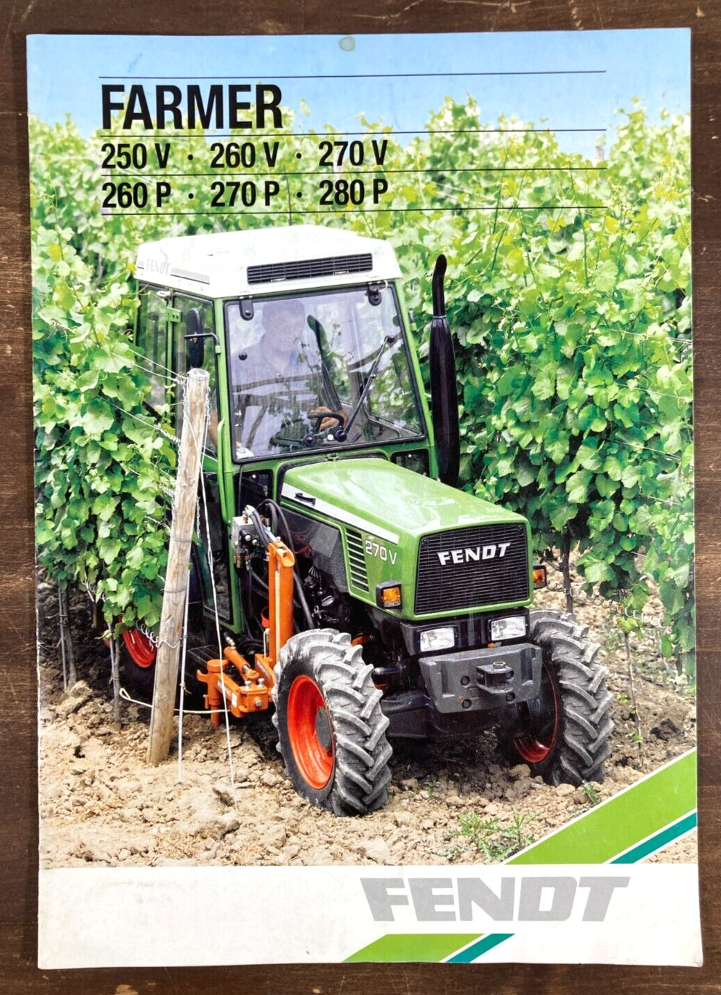 Fendt Farmer 250 260 270 280 V P Tractor 1990 Dealer Sales Brochure Vineyard