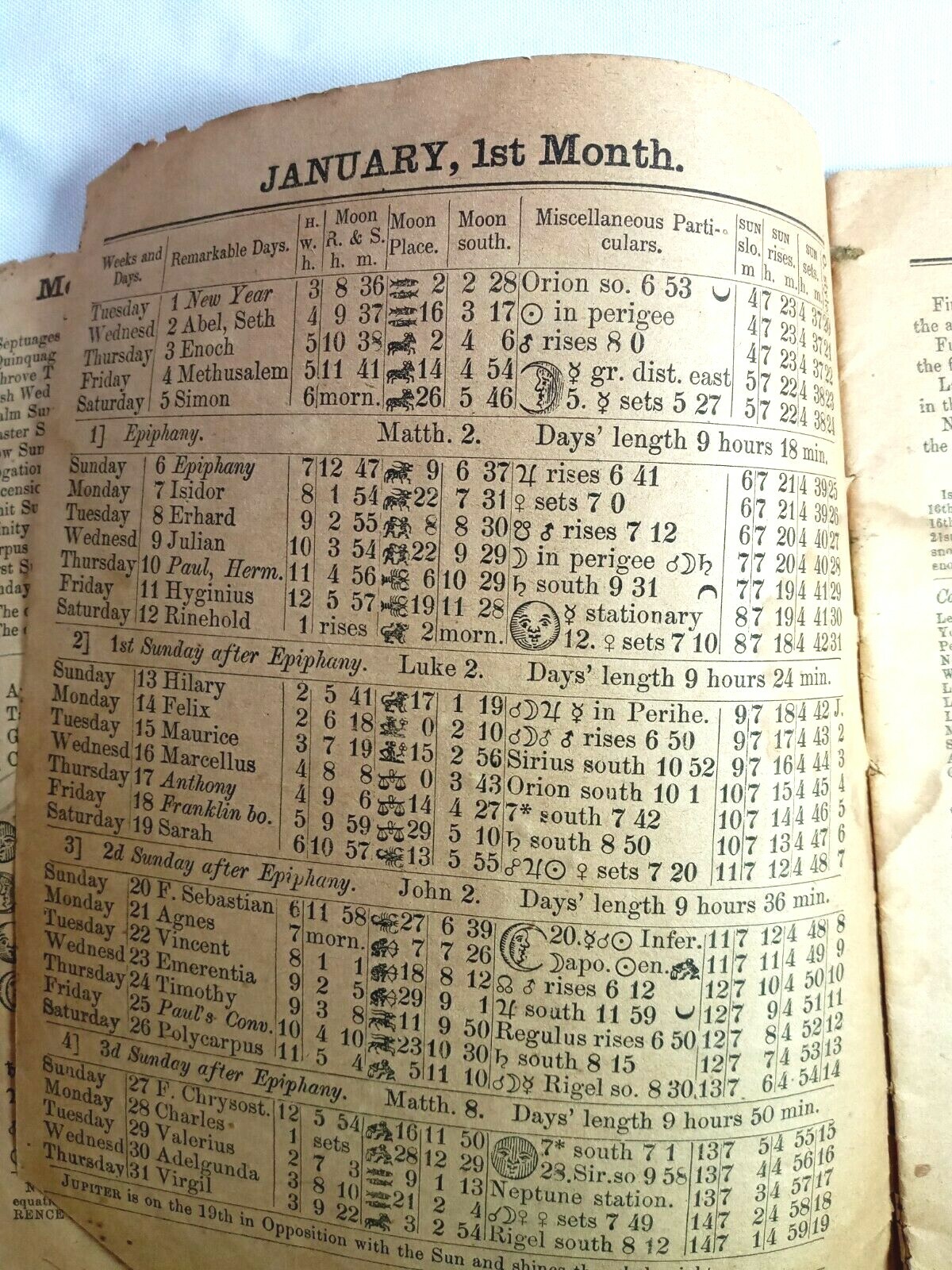 Vintage 1884 John Bear Baer&rsquo;s Agricultural Almanac Lancaster, PA Antique Farmers