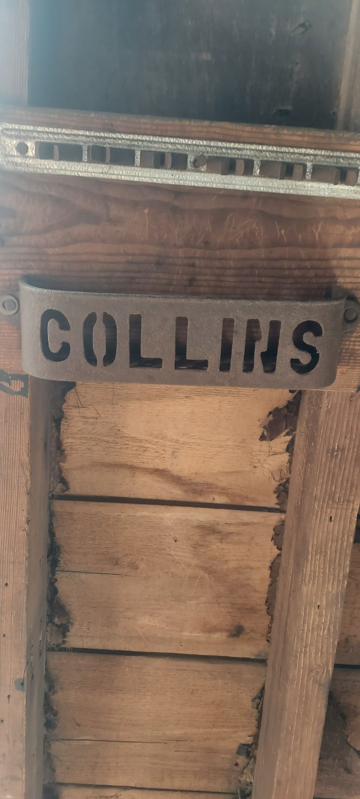Collins Plow Company Slotted Advertisement Display