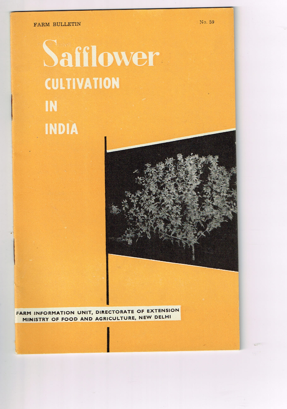 Vintage 1960s Farm Brochure India Safflower Cultivation In India New Delhi