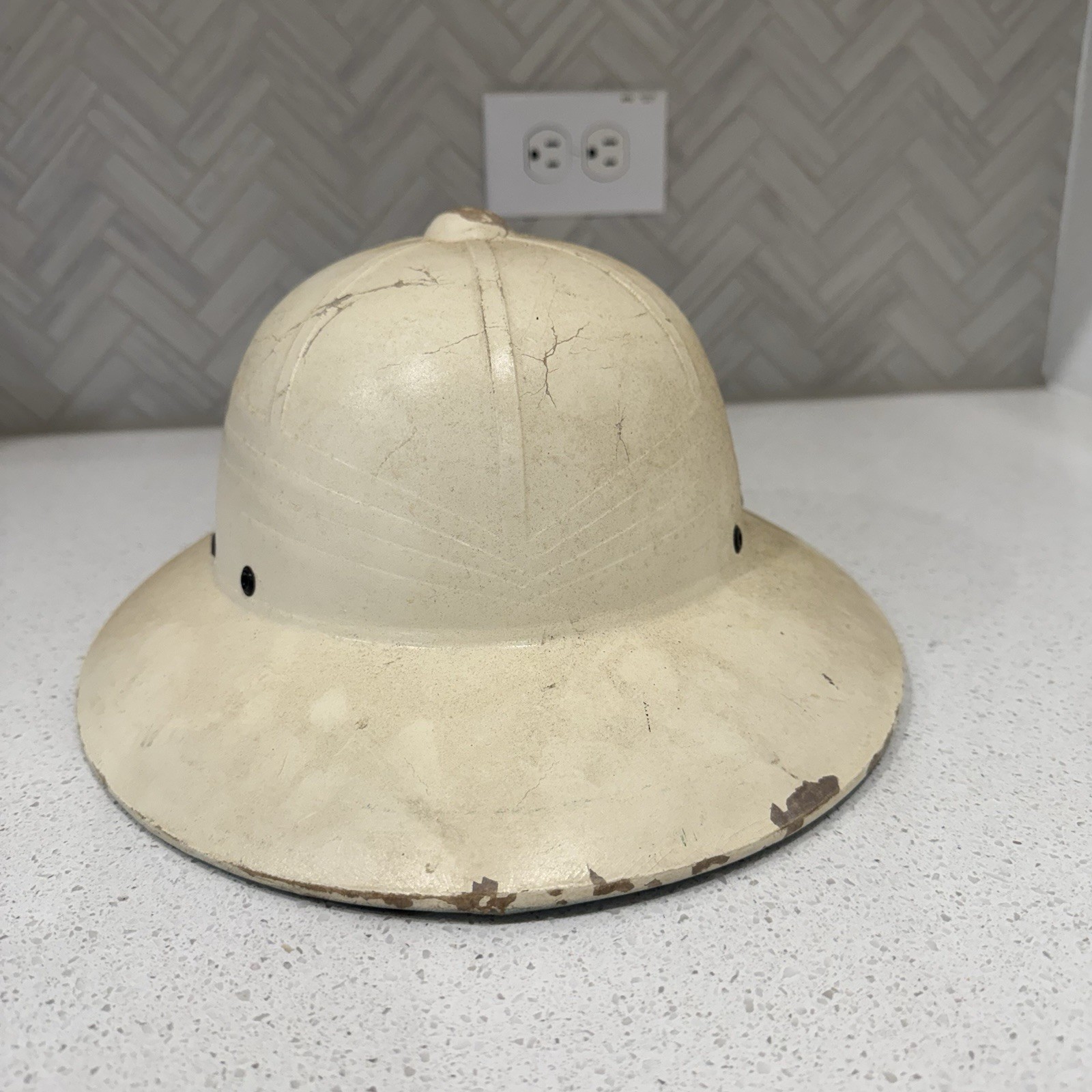 Vintage Massey Harris Pith Helmet Safari Hat Farm Sun Cap 40s/50s – Rare