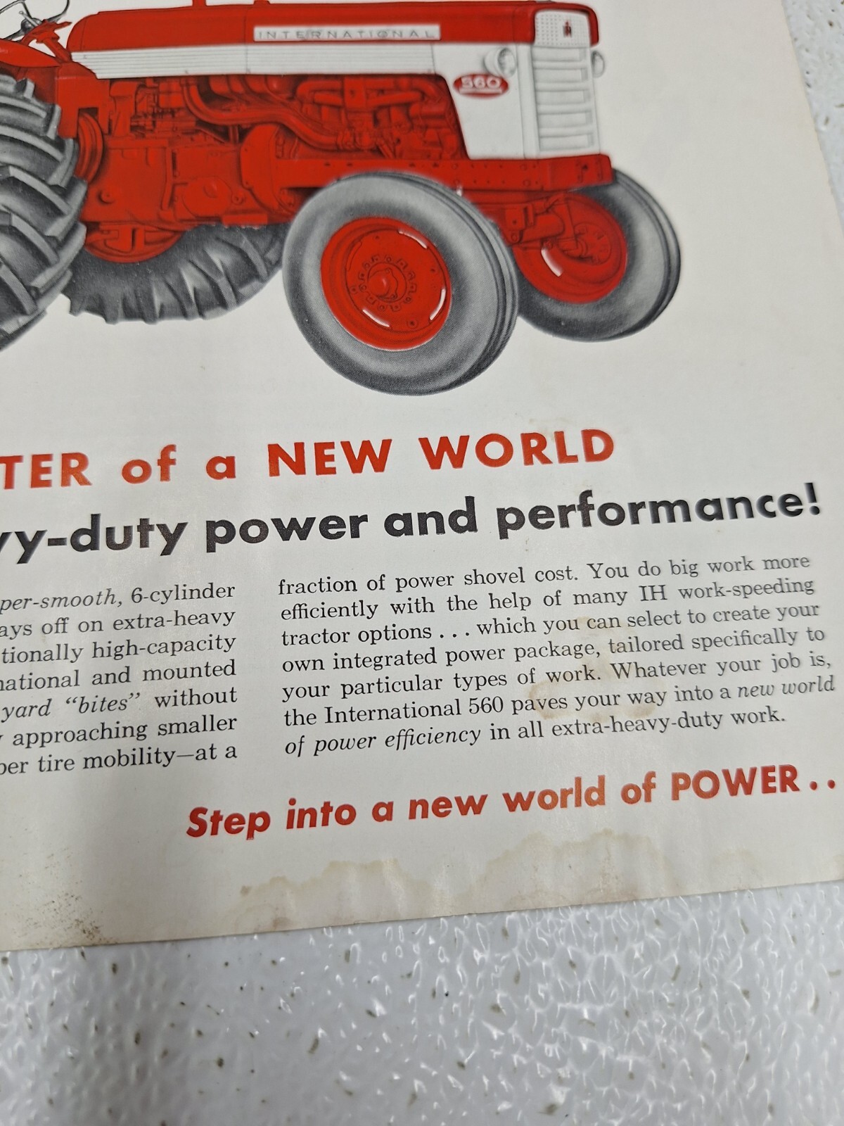 McCormick Farmall 560 Tractors Booklet Advertising Brochure