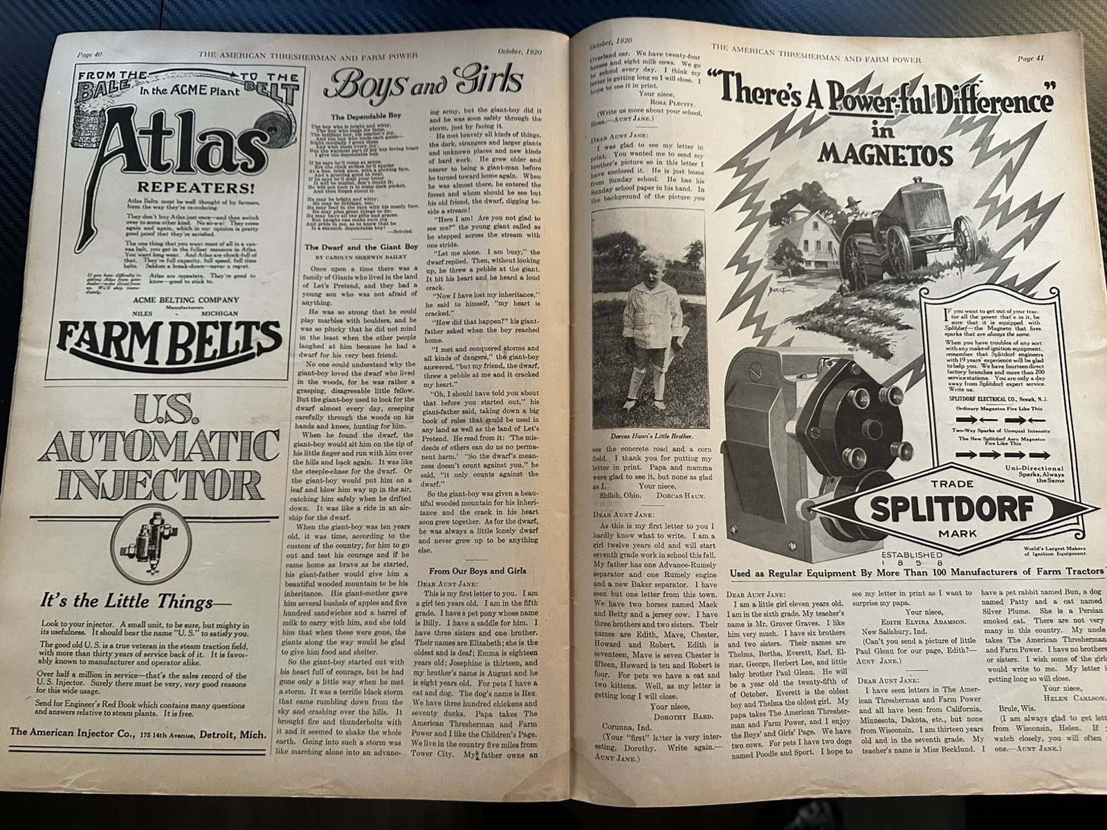 The American Thresherman & Farm Power MAGAZINE October 1920 MADISON, WIS. Vol 23