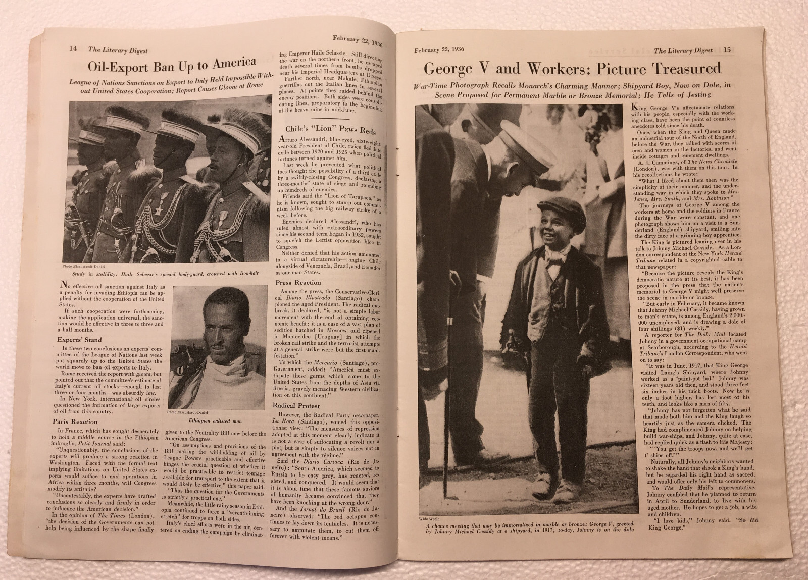 THE LITERARY DIGEST MAGAZINE — FEBRUARY 22, 1936