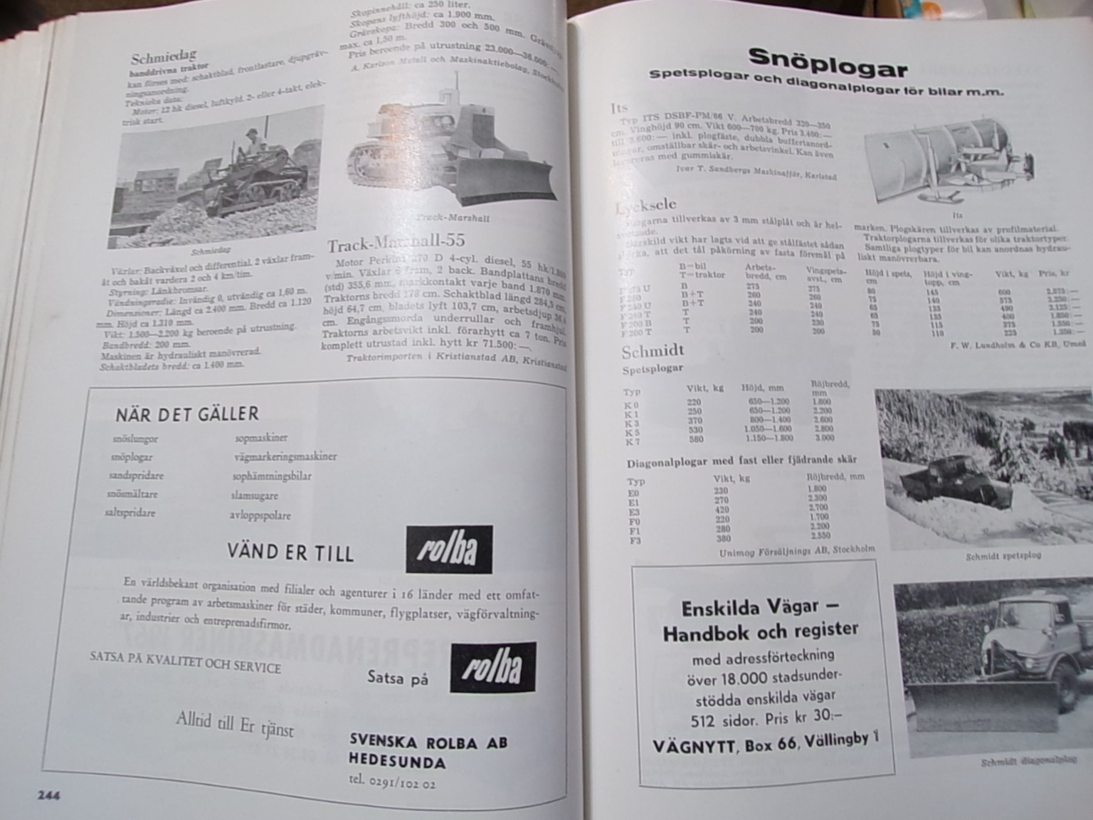 Contracted Machines Catalog, 1966, from Stockholm Sweden, in Swedish