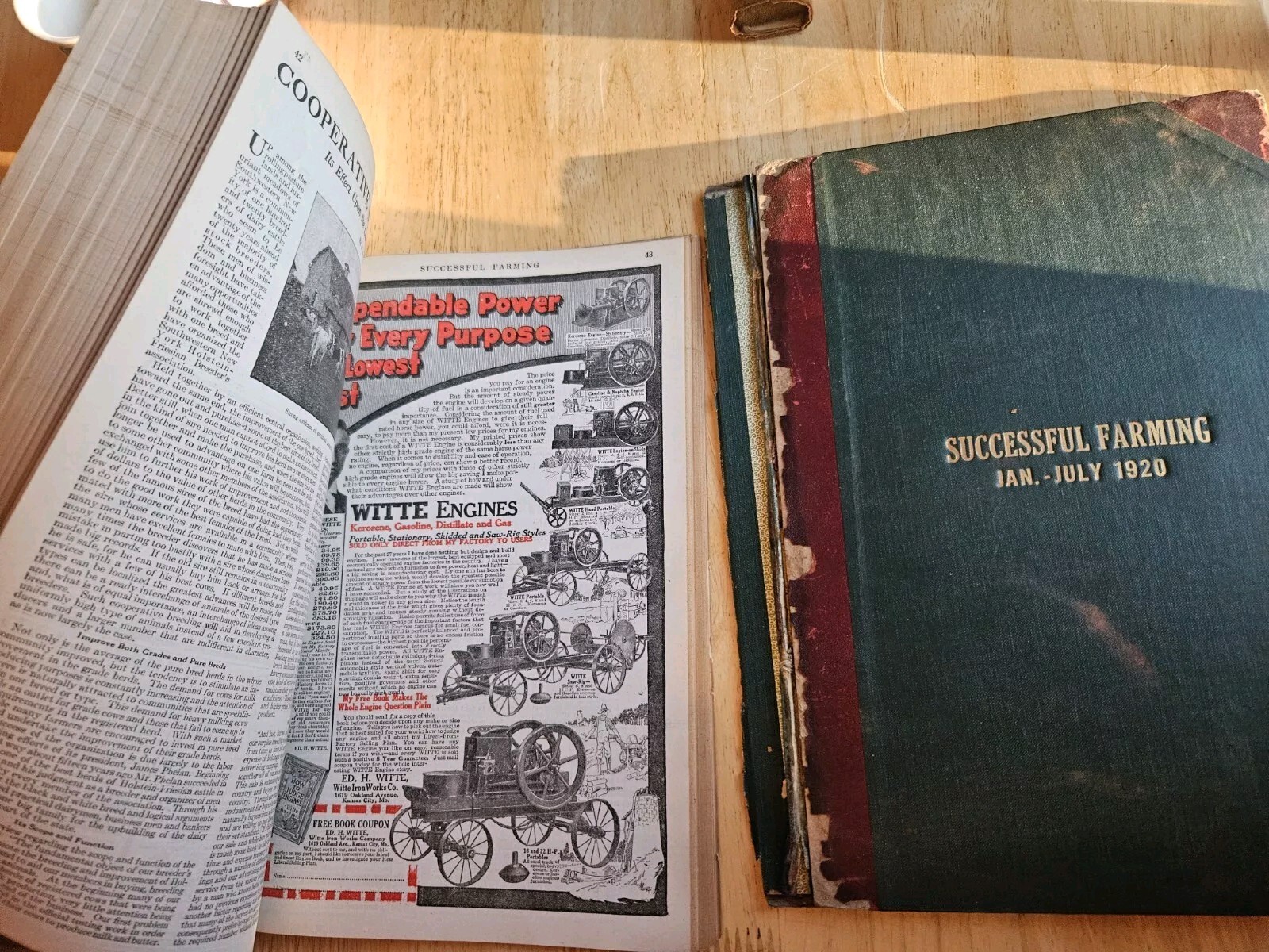 Vintage 1914 Successful FARMING Magazine 12 Months Bound DES MOINES IOWA
