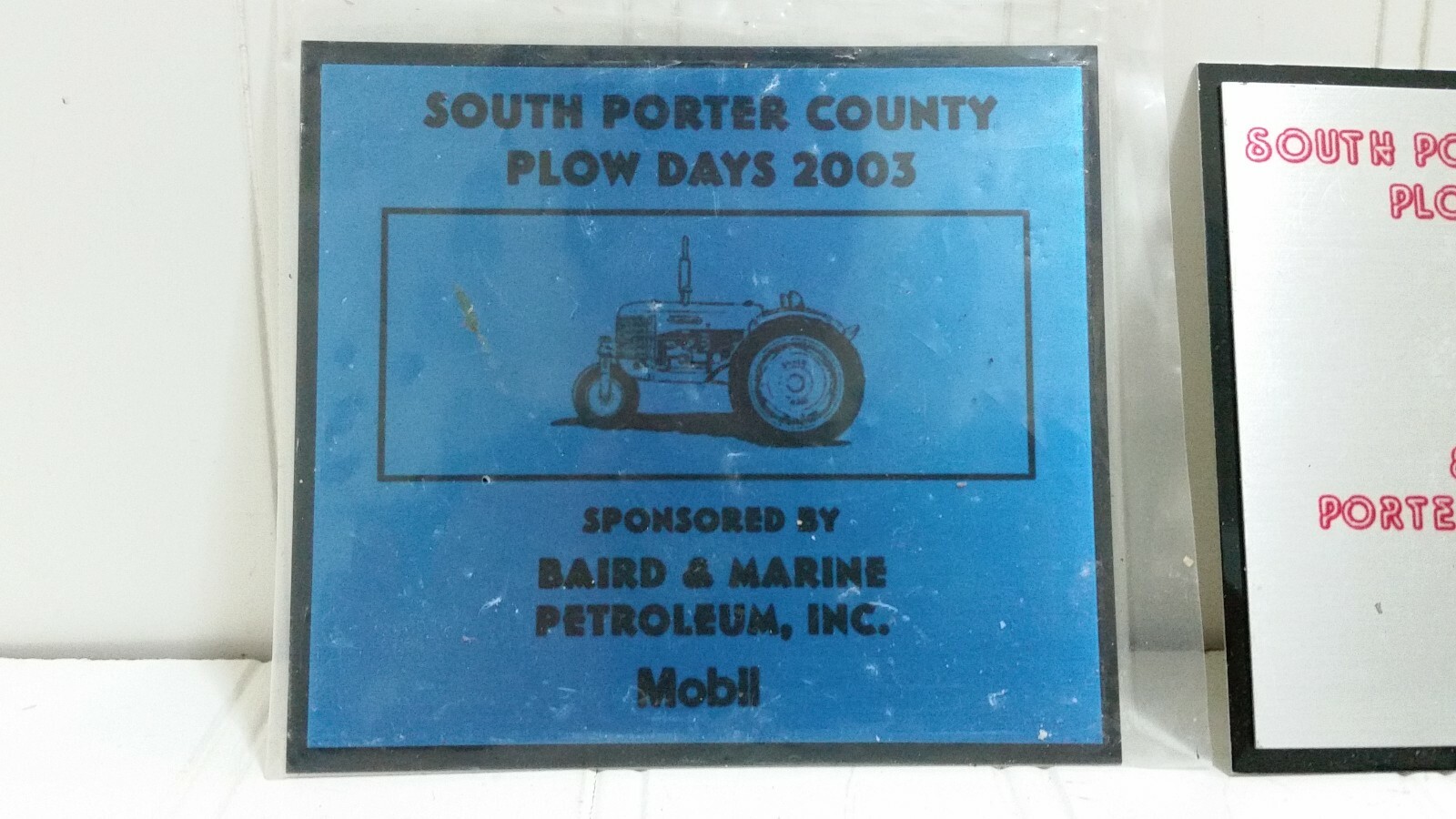 Plow Power & Antique Tractor Show EXHIBITOR PLAQUE Lot Indiana Exibits Fulton Co