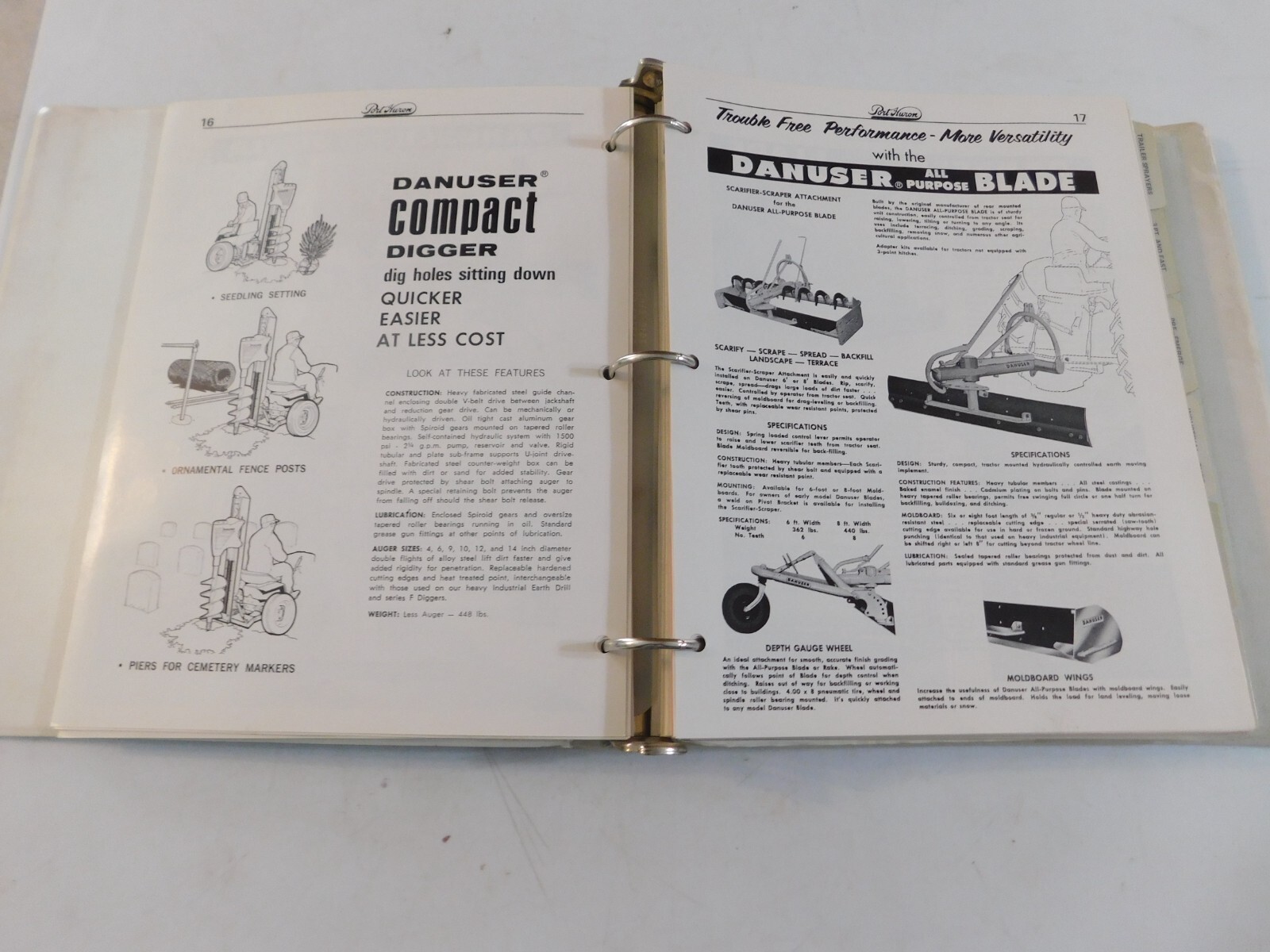 BROYHILL LINE FARM EQUIPMENT BROCHURES EMPIRE PLOW WESTGO LOADERS GANDY DANUSER