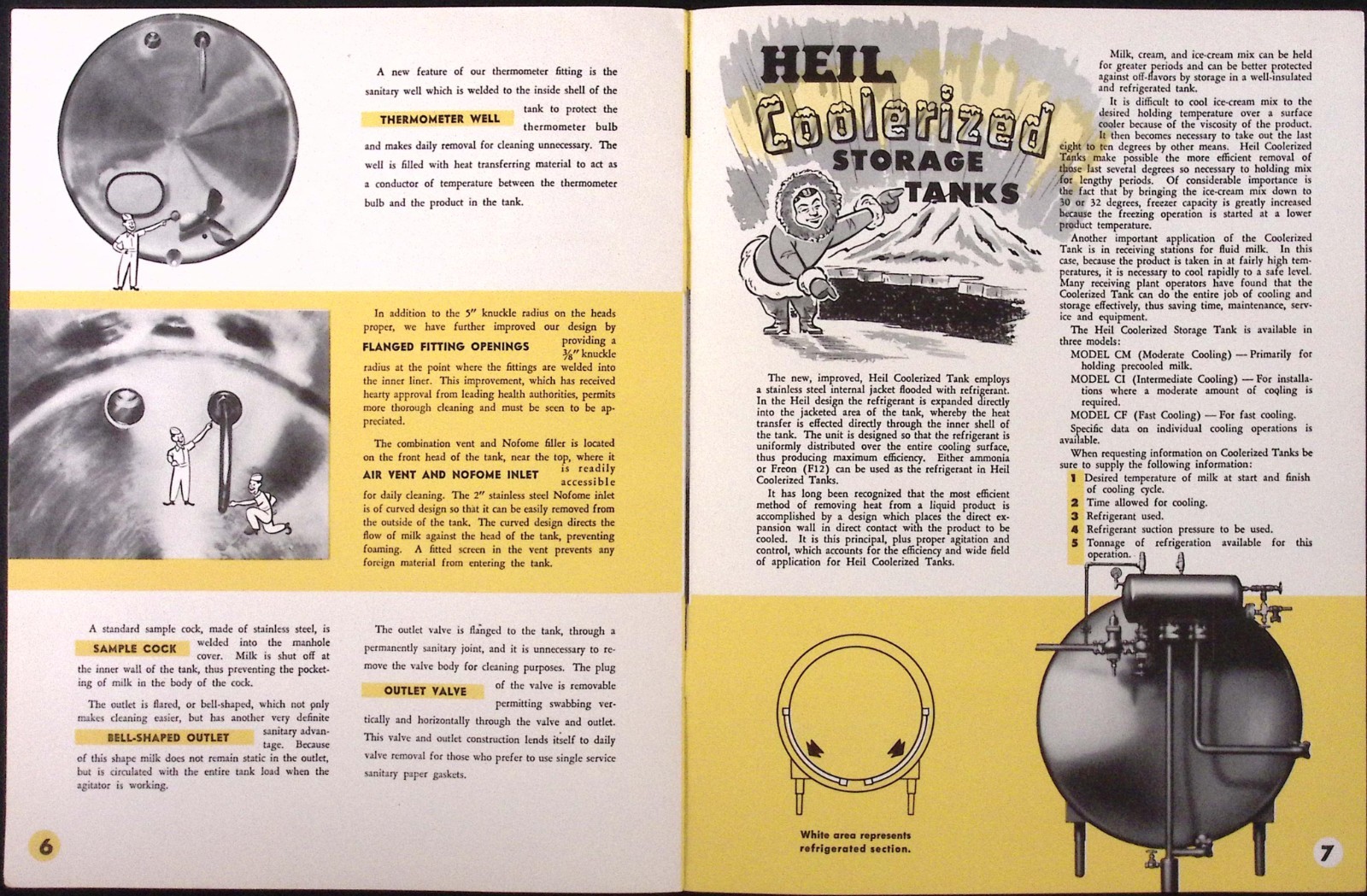1952 Heil Stainless Steel Storage Tanks Sanitary Storage Brochure Heil Co