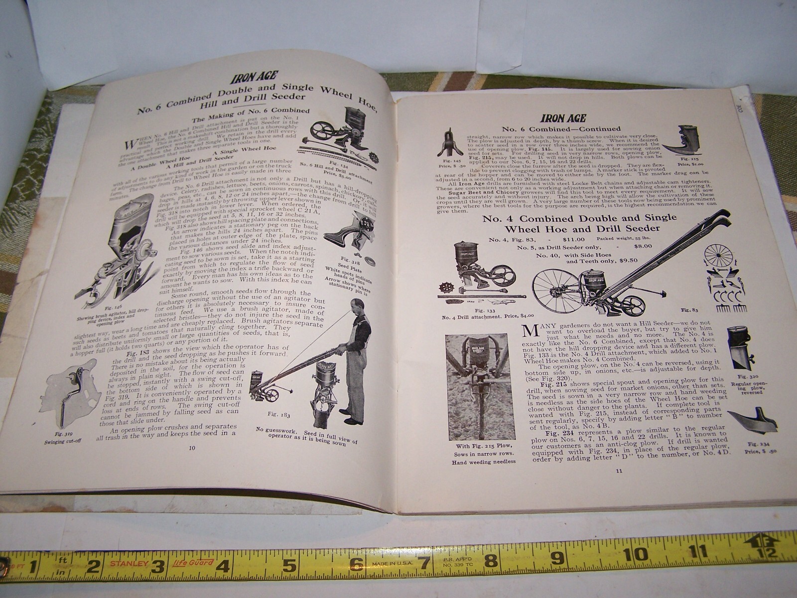 IRON AGE 1910 Full Line Sales Catalog Cultivator Plow Planter Farm Garden NICE!