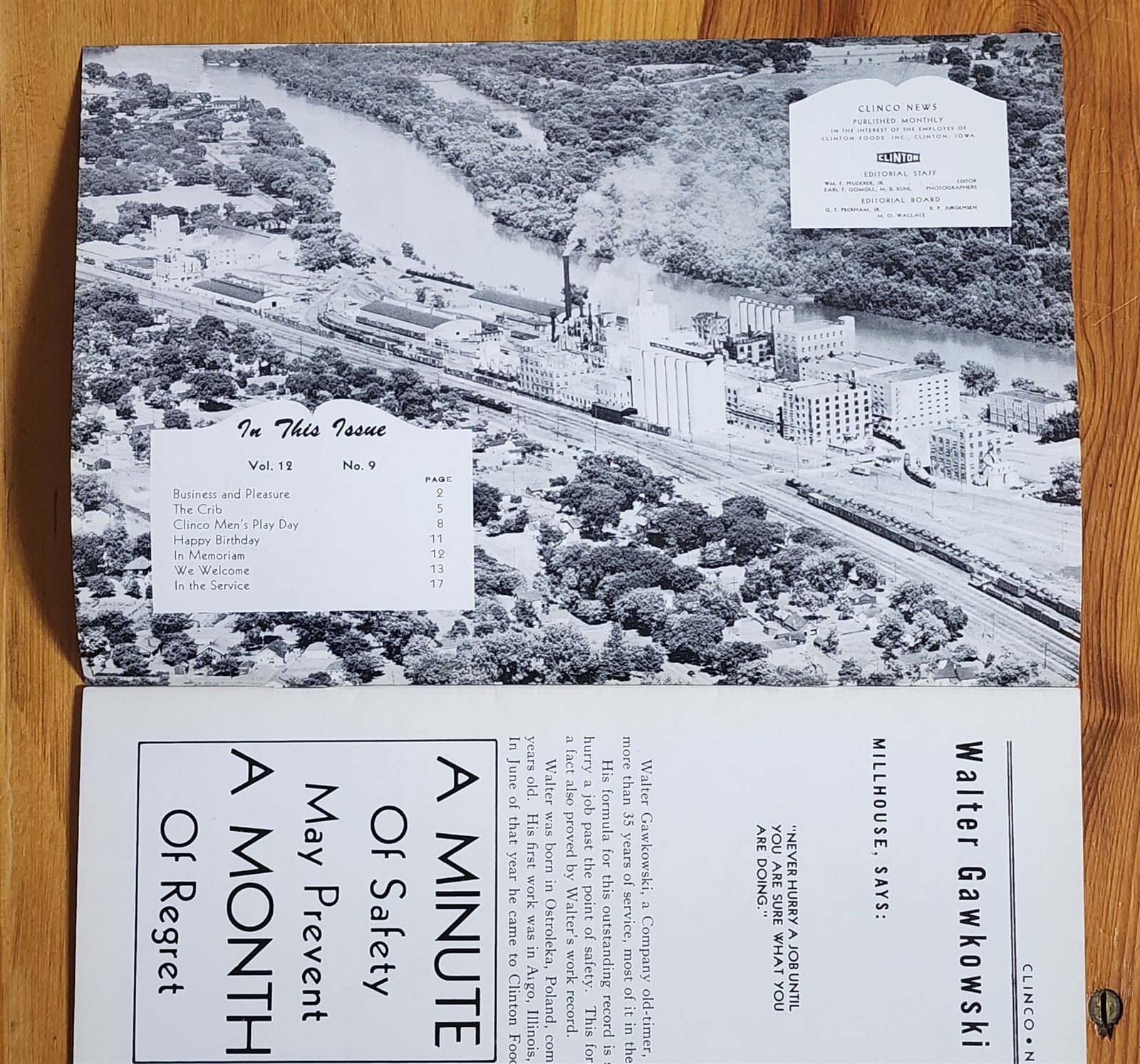 1952 CLINCO CLINTON INDUSTRIES NEWS BOOKLET KOREAN VETS RETURN GOLF CLINTON IOWA