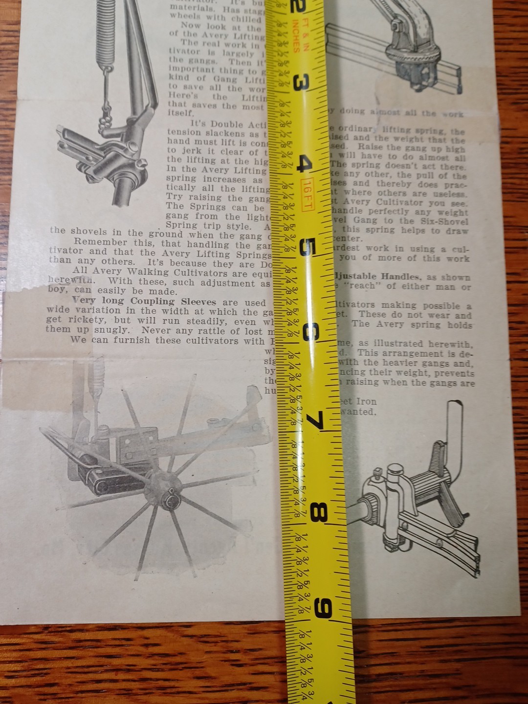 1910&rsquo;s Avery Mystic Walking Cultivators Dealer Order Sheet RRP 357