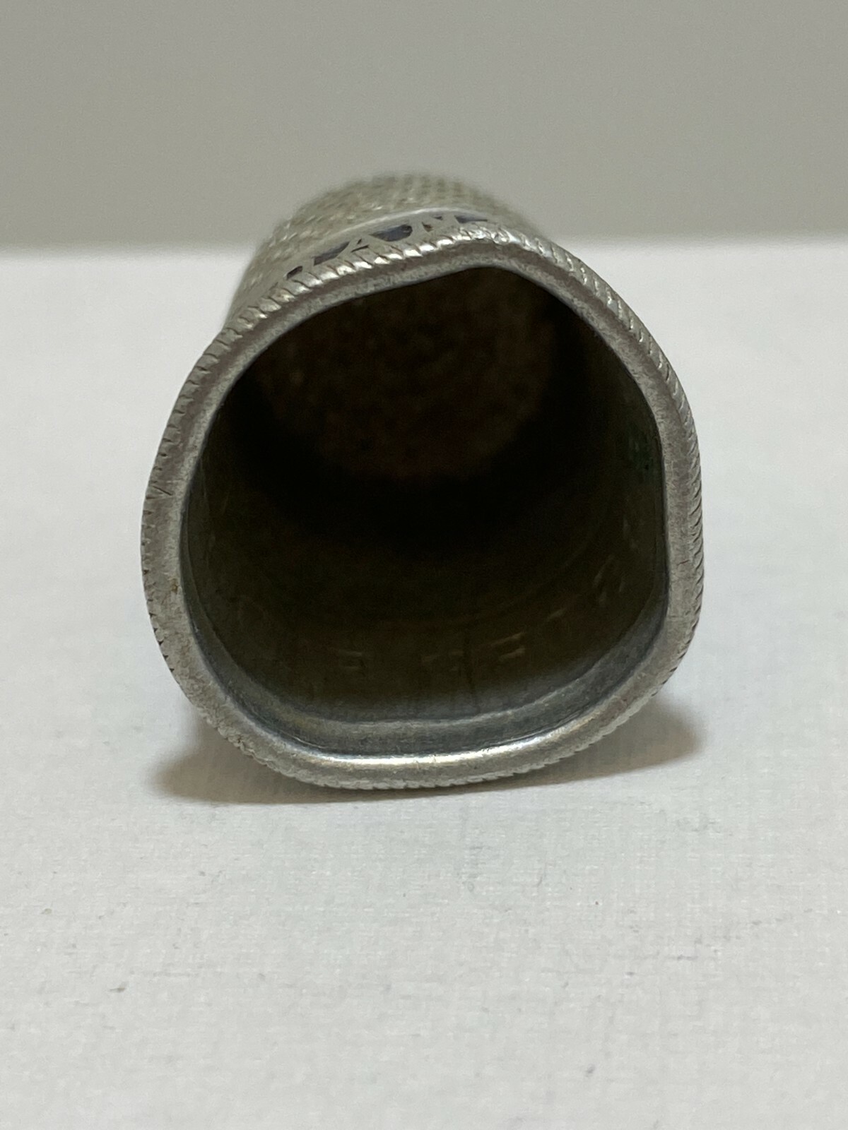 Vtg Daniel Webster Flour Metal Aluminum Sewing Thimble Specialty Advertising