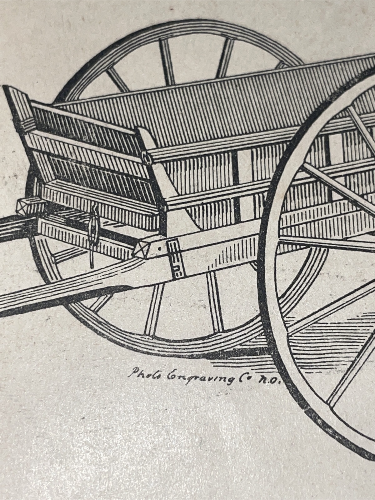 1891 Baldwin – Railroad/ Levee Dump Cart – Farm Advertising – New Orleans