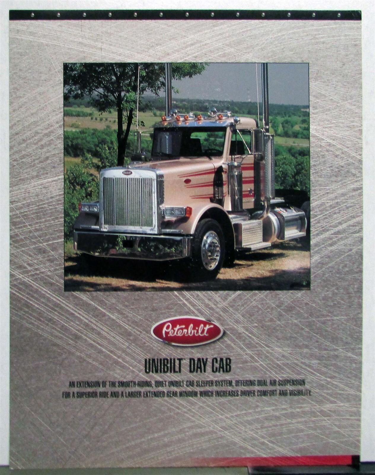 1995 Peterbilt Unibilt Day Cab Features Construction Sales Sheet