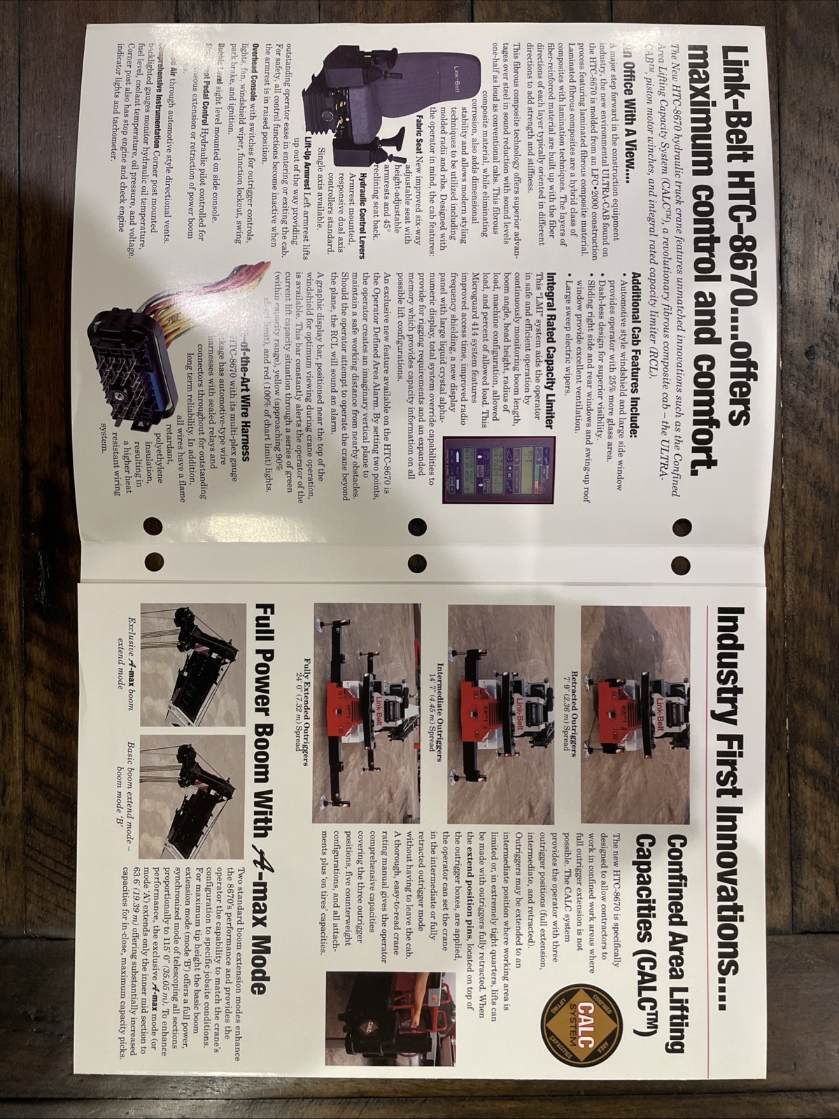 Link-Belt HTC-8670 70-ton Hydraulic Truck Crane Brochure ‘96