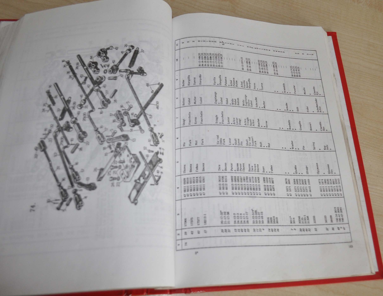 1990 ChTZ T-170 Tractor Parts Catalog Manual Tractoroexport RU ENG FR DE SP