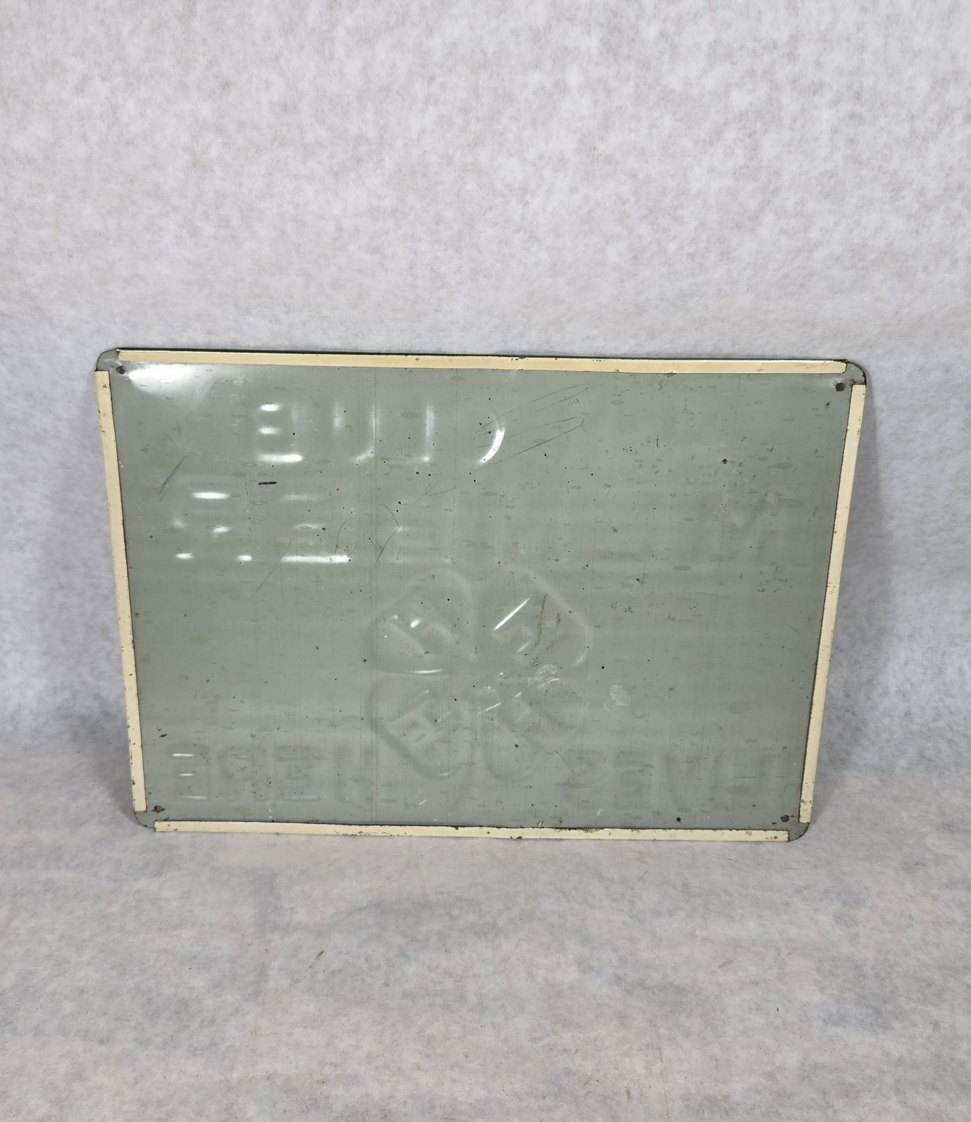 Vintage 4-H Club Member Lives Here Metal Advertising Sign Clover 1960&rsquo;s ?