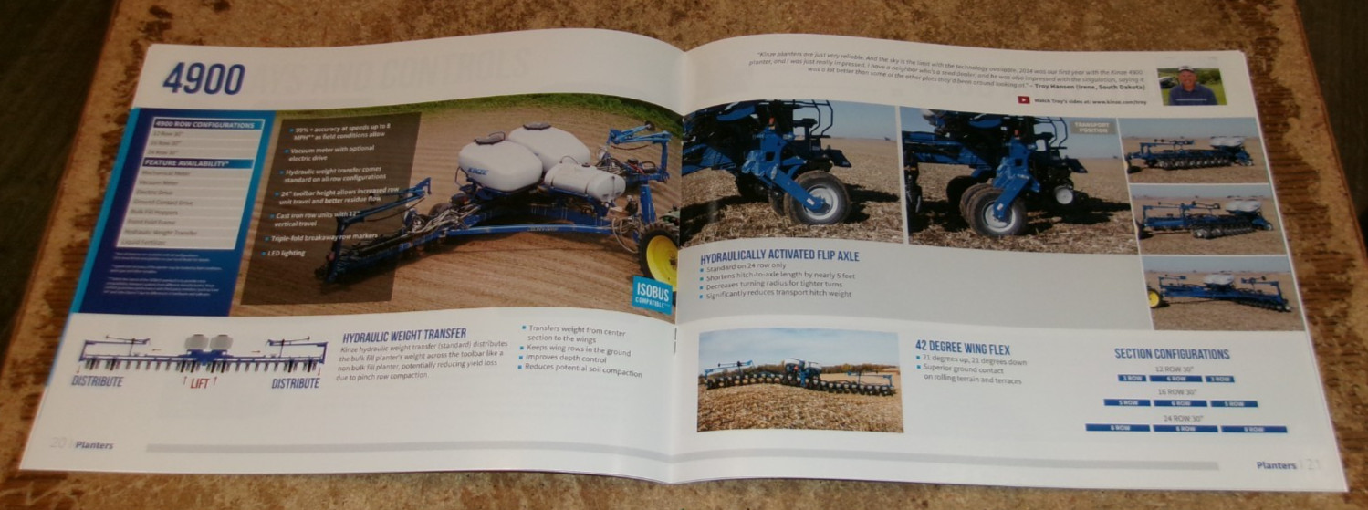 2015 kinze planters brochure in nice shape used