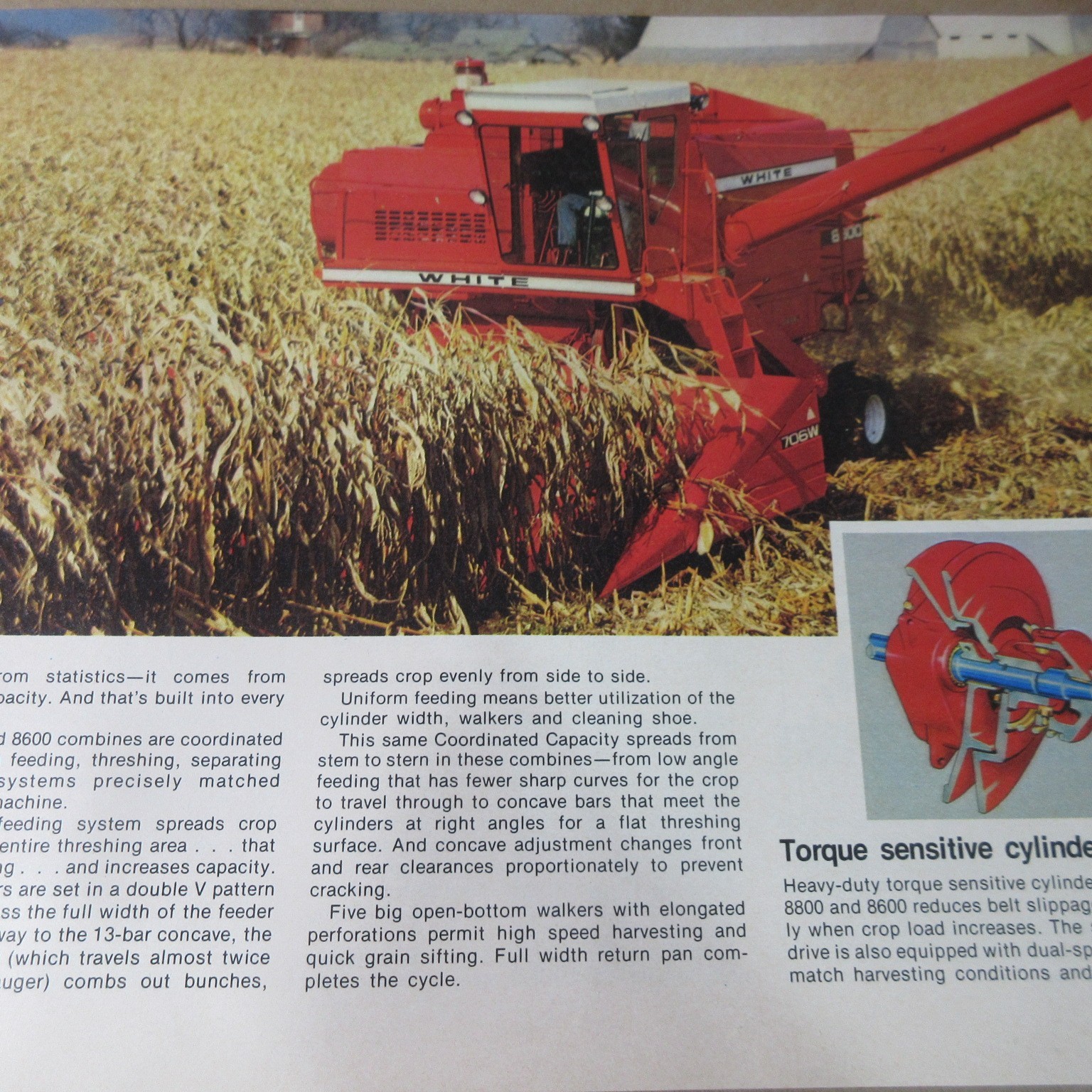 VINTAGE WHITE FARM EQUIPMENT 1976 FARM EQUIPMENT LINE BROCHURE FIELD BOSS