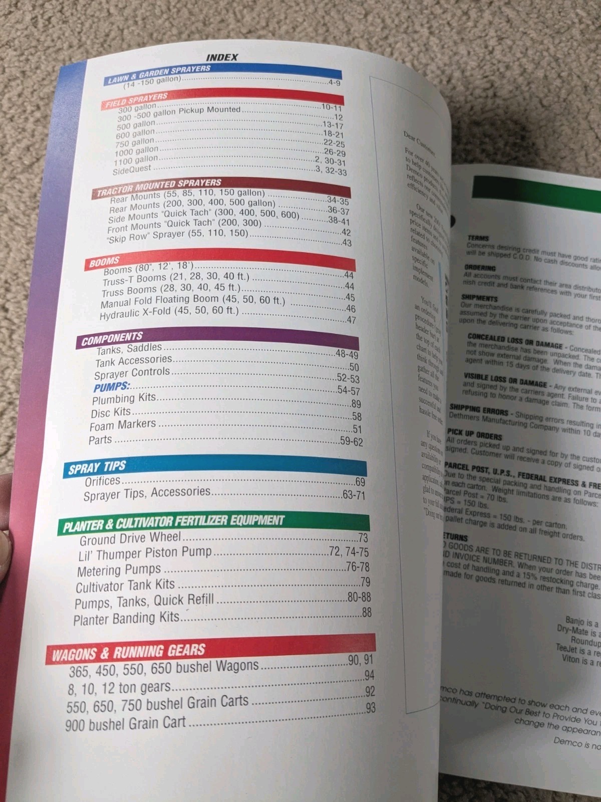 2001 Demco Farm Equipment Catalog