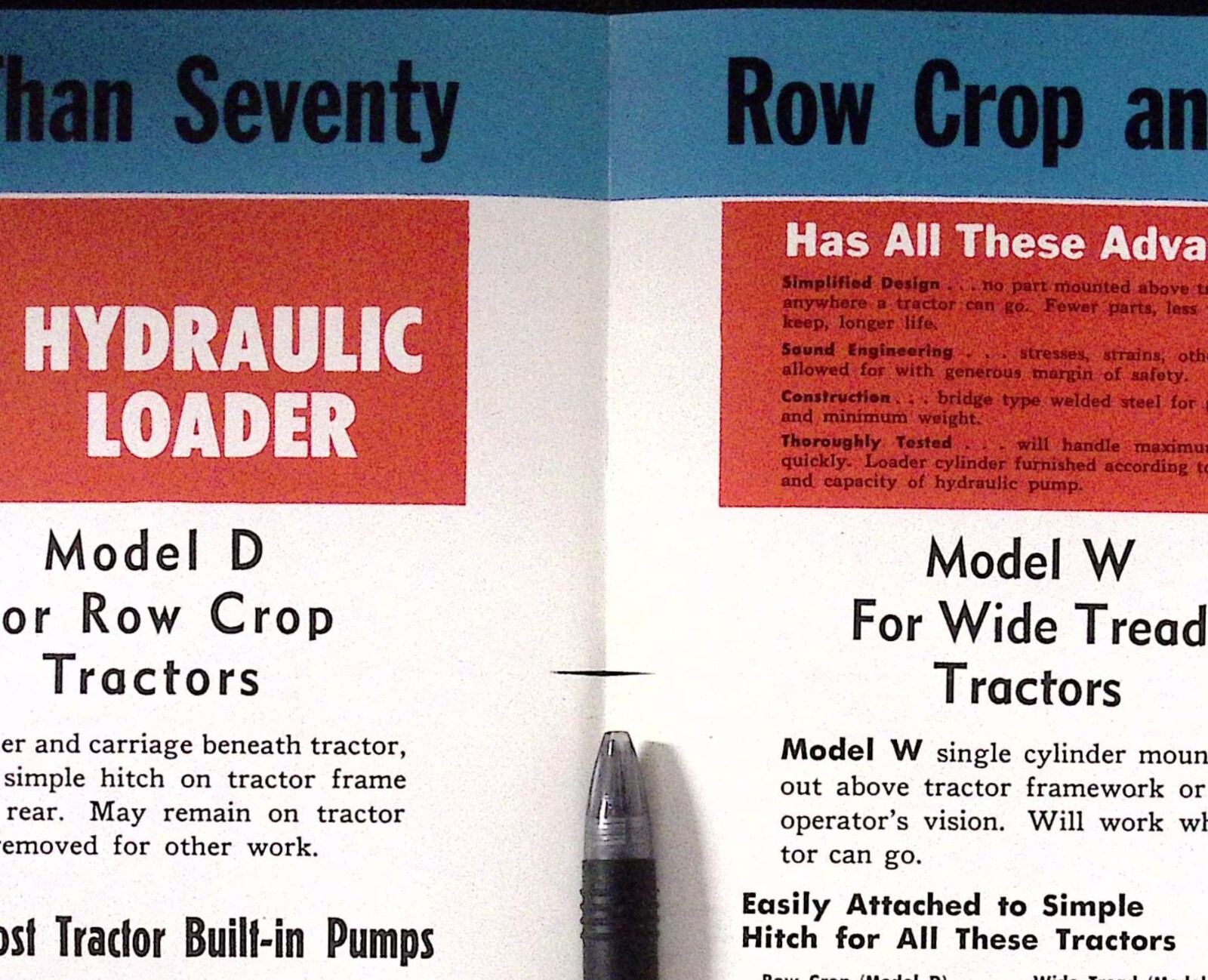 1953 Jayhawk Hydraulic Loader Dealer Brochure Wyatt Manufacturing Salina KS