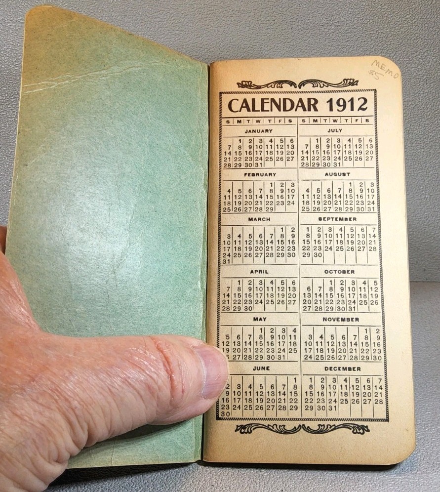 1912 Advertising Pocket Notebook ~ Davis & Co. Equp. ~ Sioux City, Iowa~ #-7274