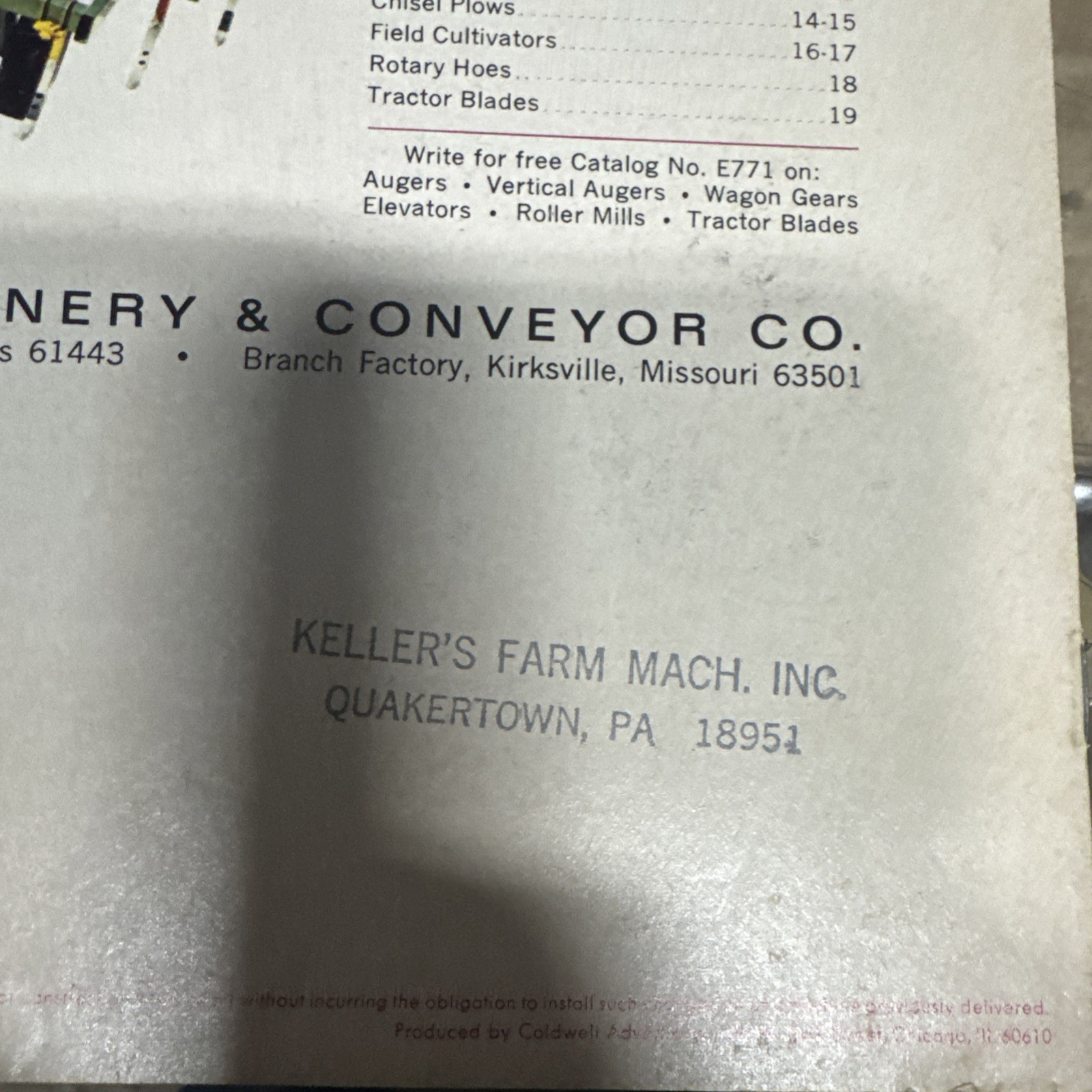 Kewanee Tillage Tools Brochure