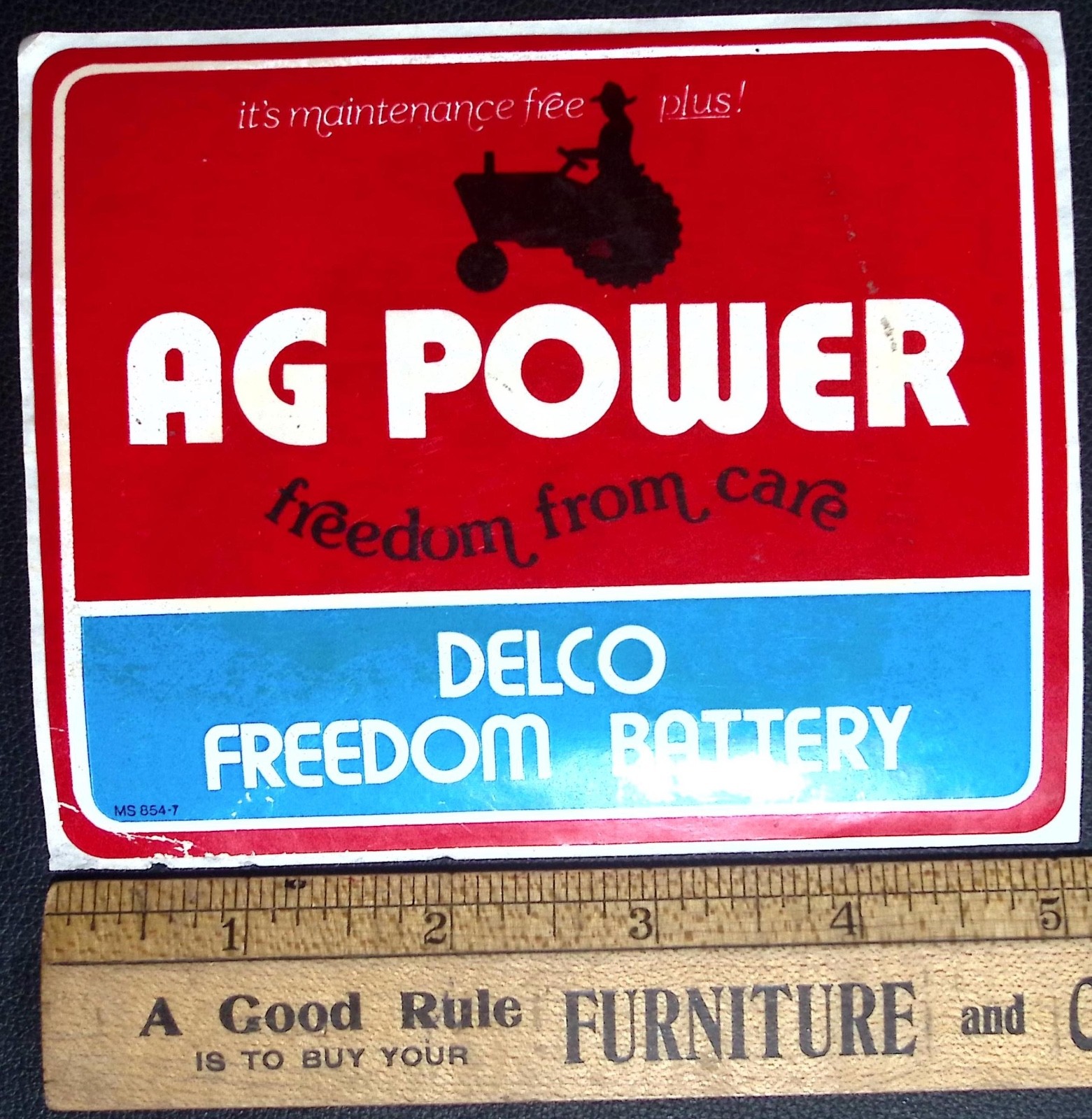 Vintage Delco Freedom Battery Ag Power Advertising Tractor Farm Paper