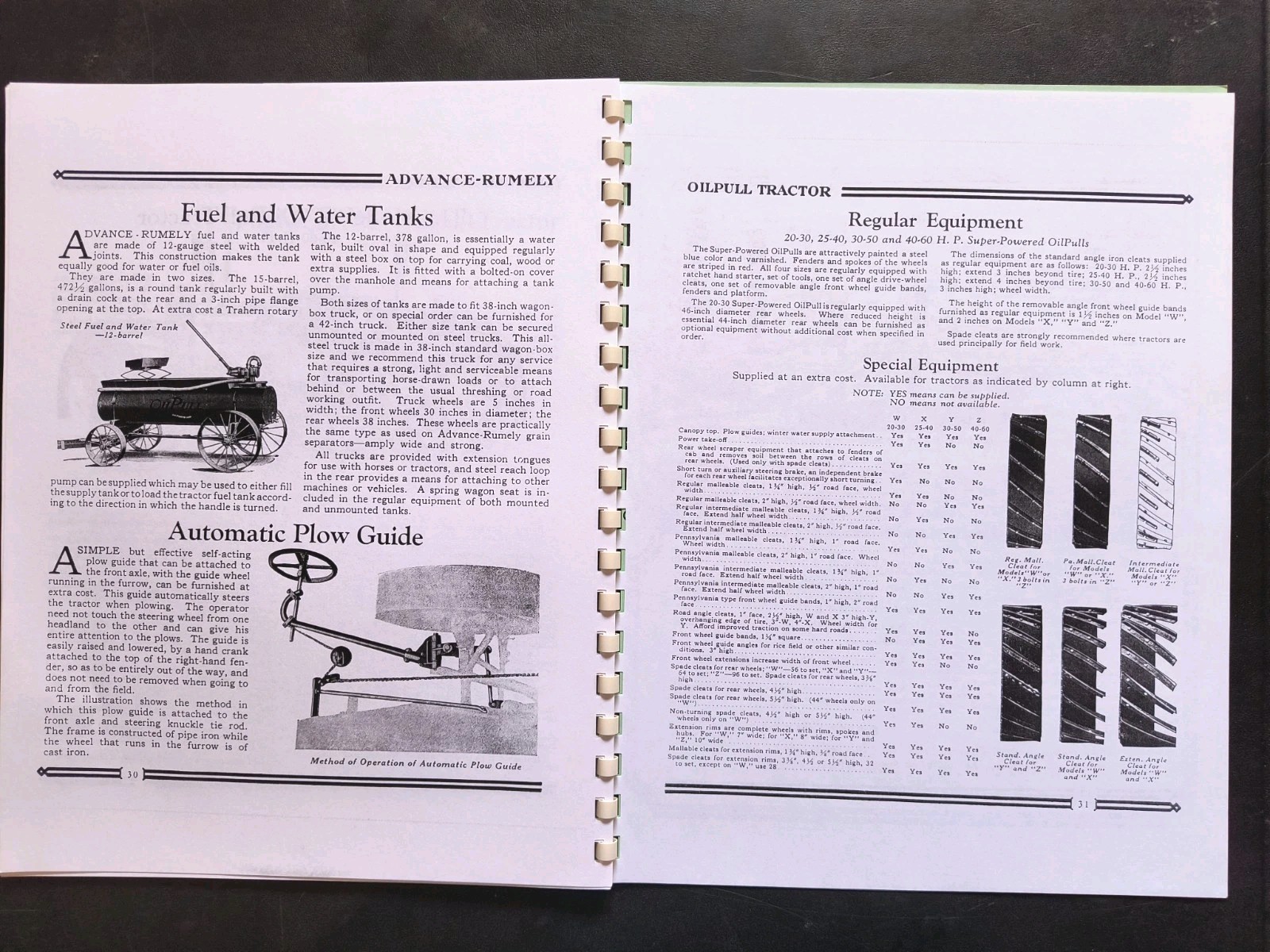 Rumley Oil Pull Tractor Dealer Brochure Owners Manual Print Advertising Reprint