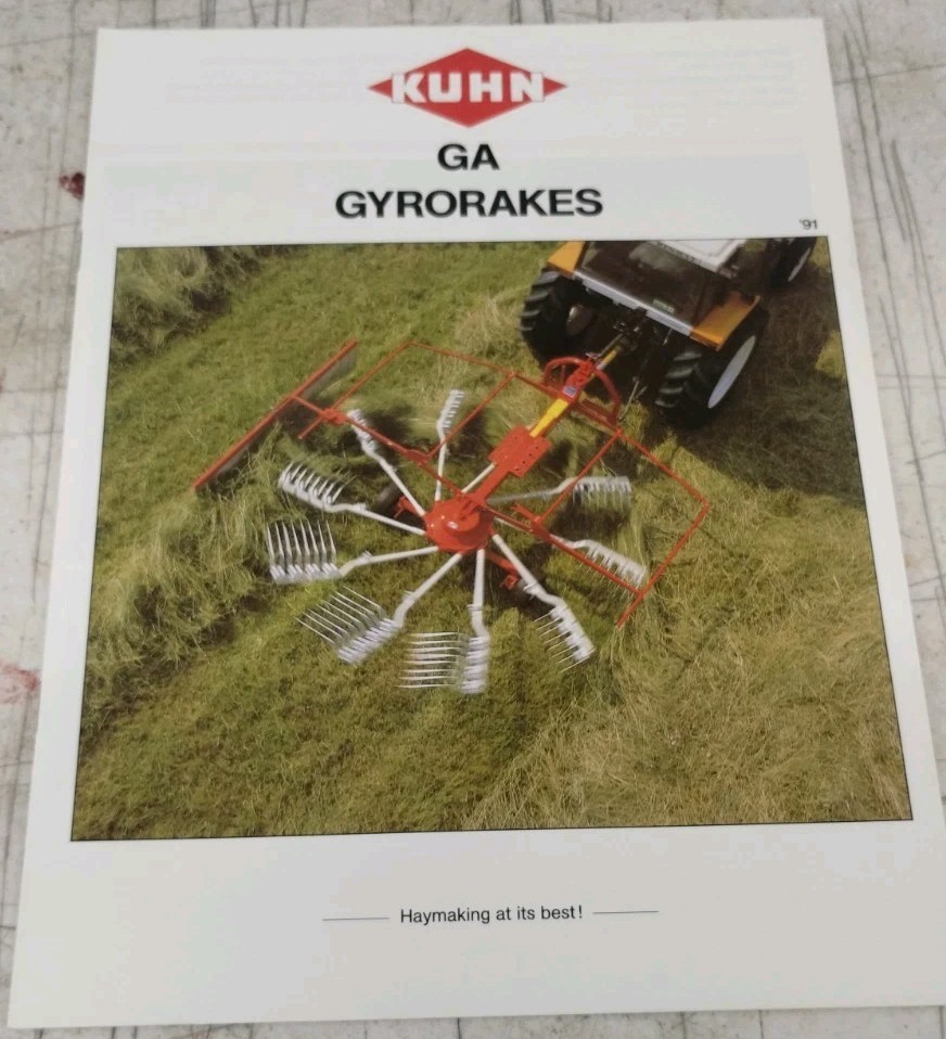 1991 Kuhn GA Gyrorakes Dealer&rsquo;s Brochure 91.04.004.4.91