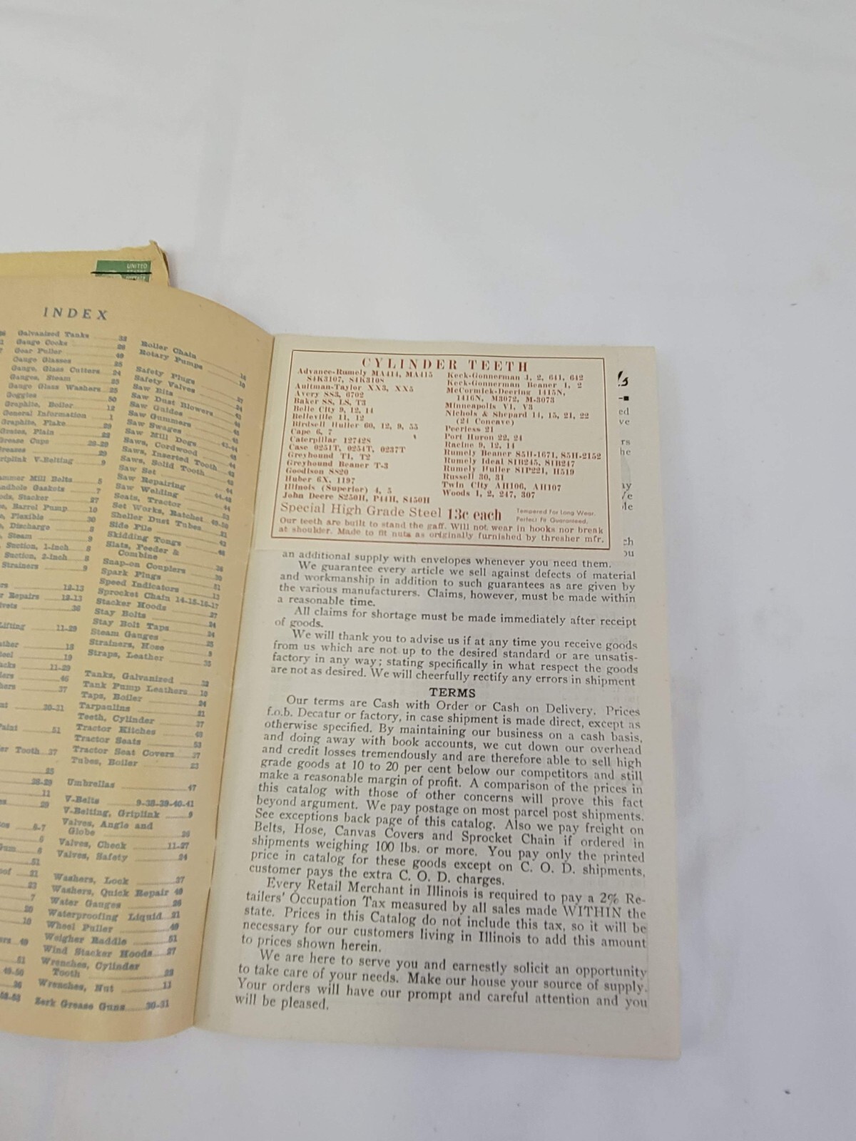 1947 Hudson FARM MACHINERY Thresher CATALOG Vintage Advertising DECATUR Illinois