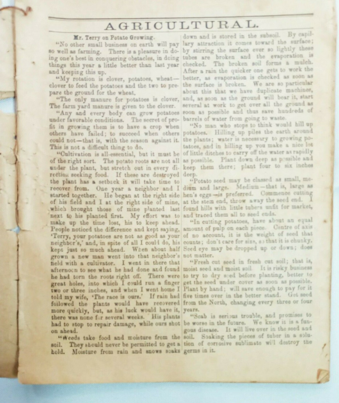Vintage 1895 John Bear Baer&rsquo;s Agricultural Almanac Lancaster PA Antique Farmers