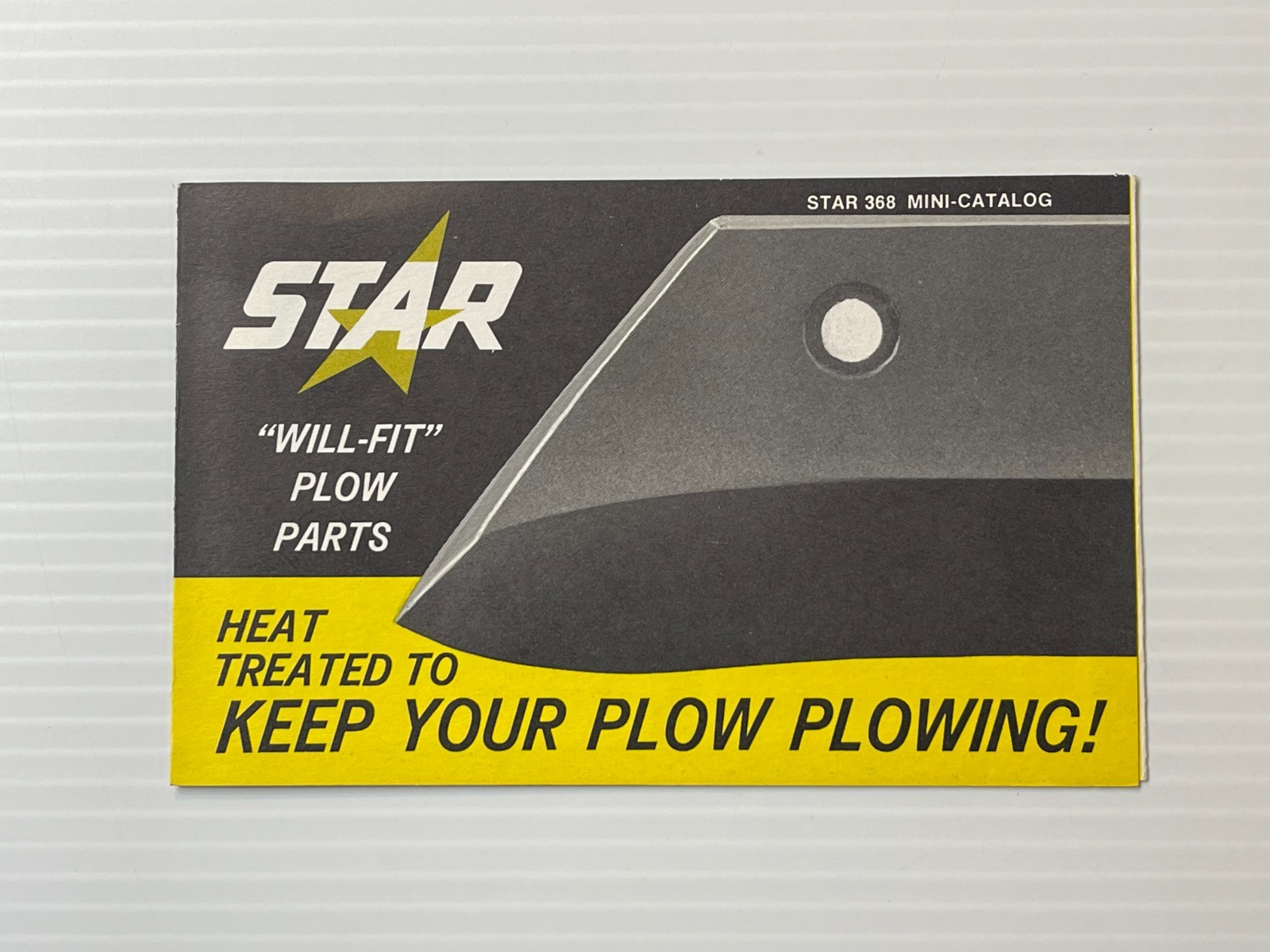 Star Plow Parts Catalog – Original Print Brochure *1950s* – Carpentersville, ILL