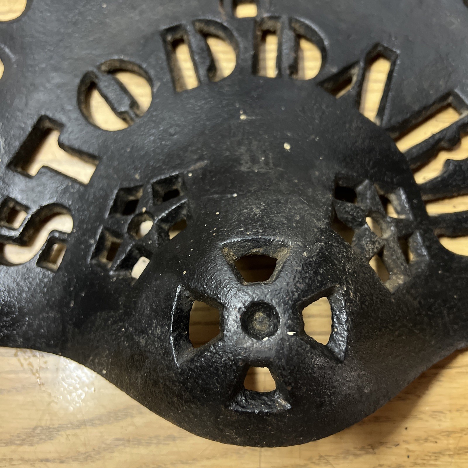 Vintage Stoddard Cast Iron Tractor Seat Antique Farm Tools Equipment
