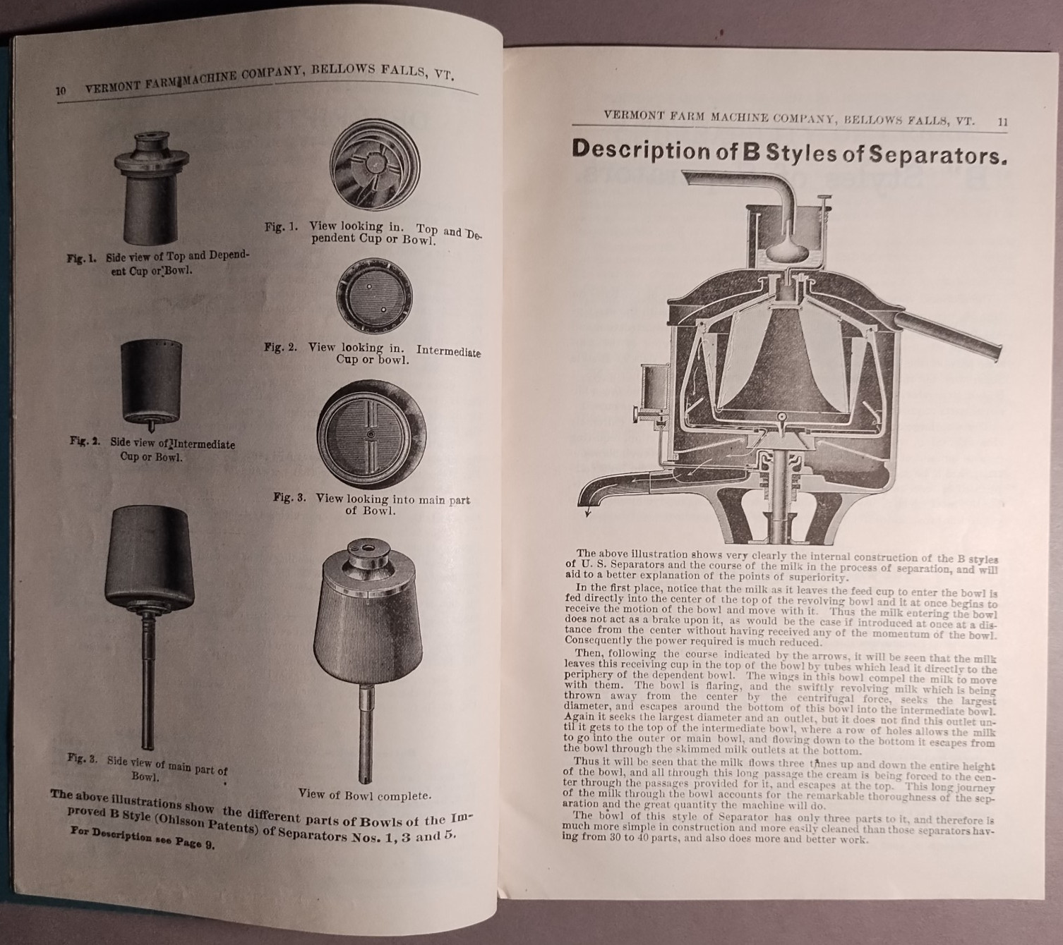 1895 US Cream Separator Vermont Farm Machine Co Catalog #96 Original ++ B6-30