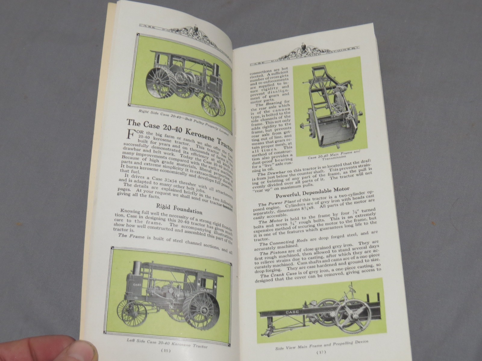 Vintage 1920&rsquo;s JI CASE Power Farming Machinery Tractor Full Line Catalog NICE!
