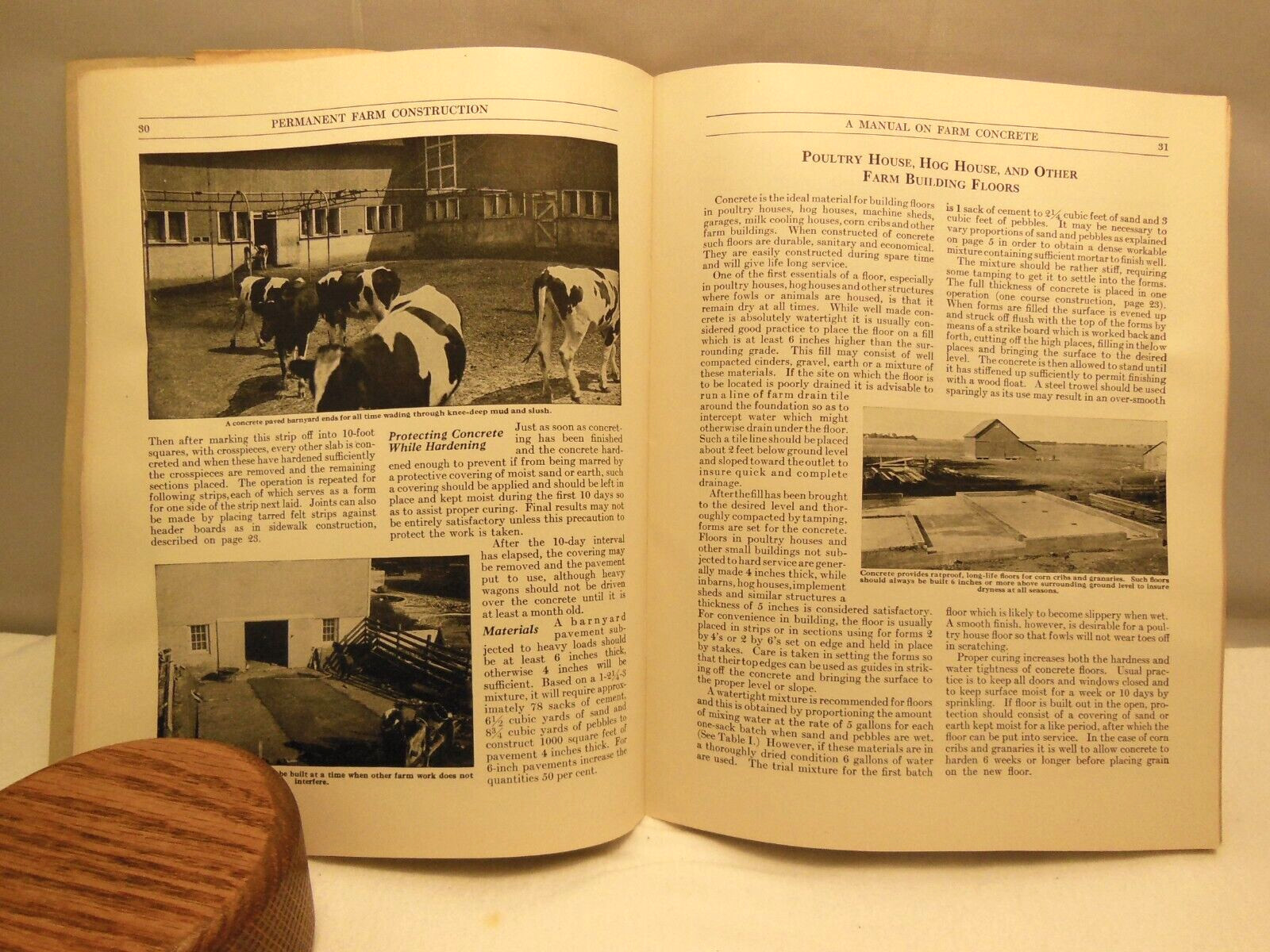 VTG MANUAL ON FARM CONCRETE PERMANENT FARM CONSTRUCTION PORTLAND CEMENT ASSOC.