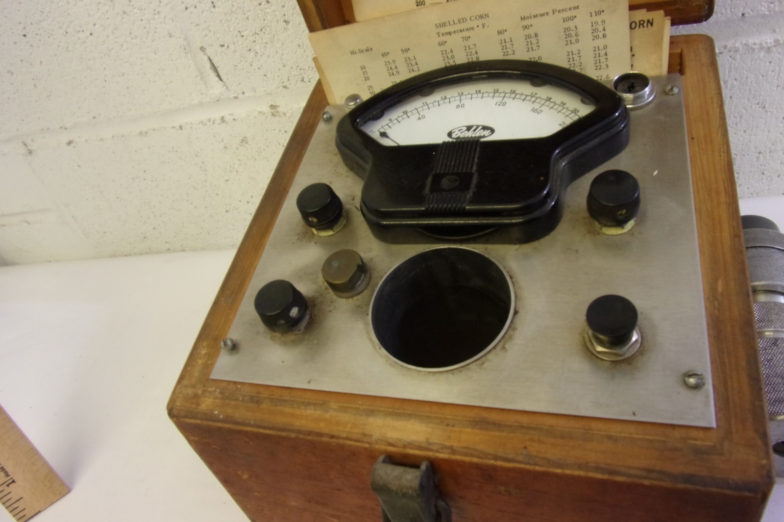 Vintage Behlen Corn Moister Tester 1950&rsquo;s