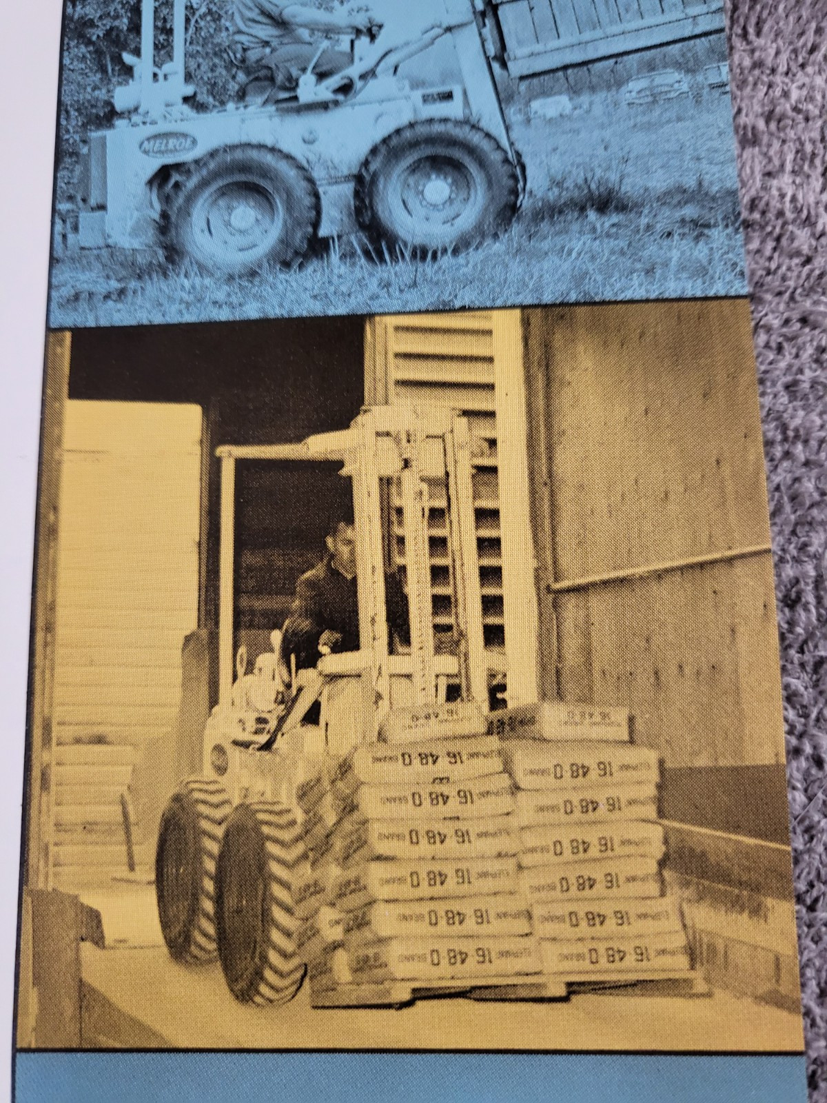 Vintage 1971 BROCHURE Melroe Bobcat Skid Steer Loader Fork Lift 500VL & 600VL
