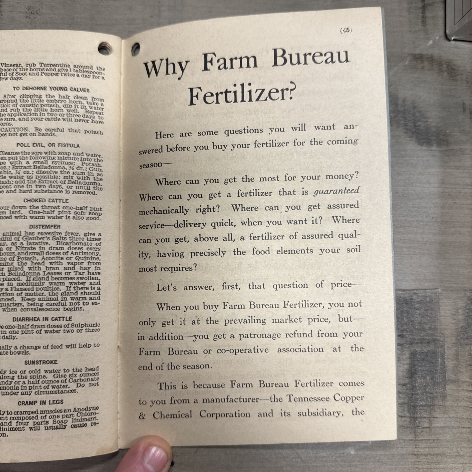 1927 Farm Record Book – Ohio Farm Bureau / Tennessee Copper