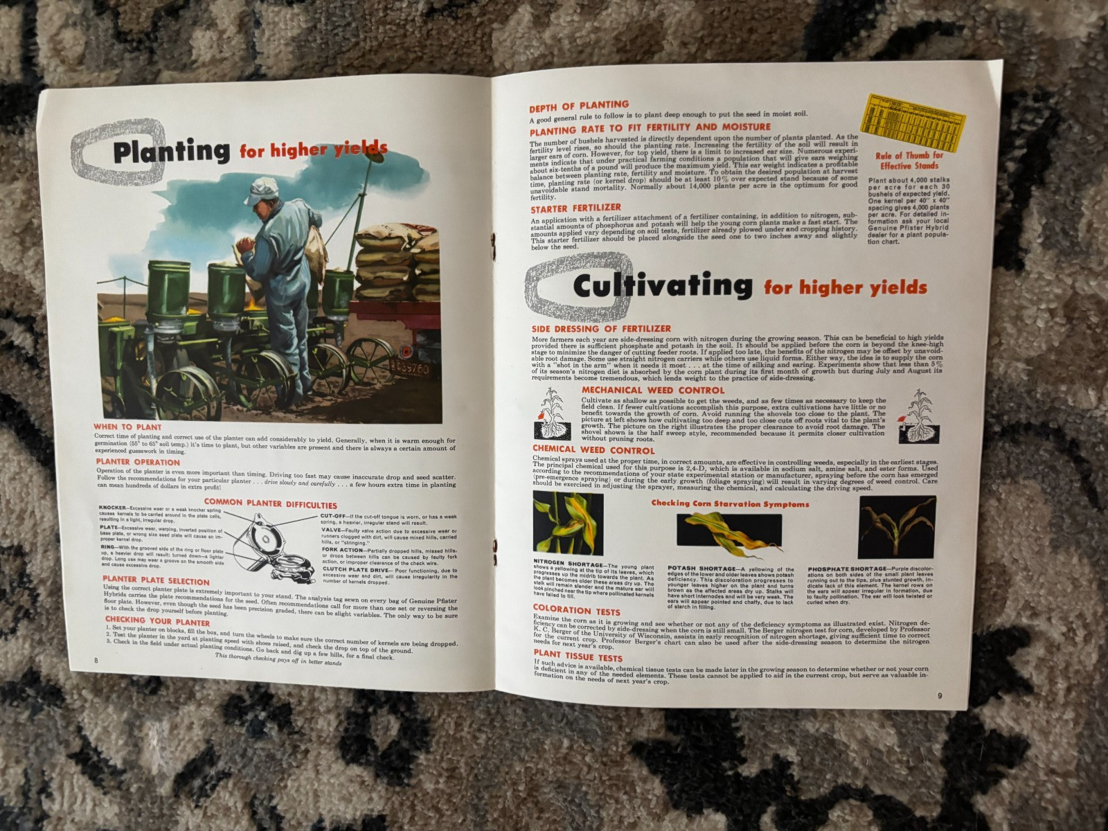 Pfister Hybrids Corn Guide For 1955 Brochure DCPA26