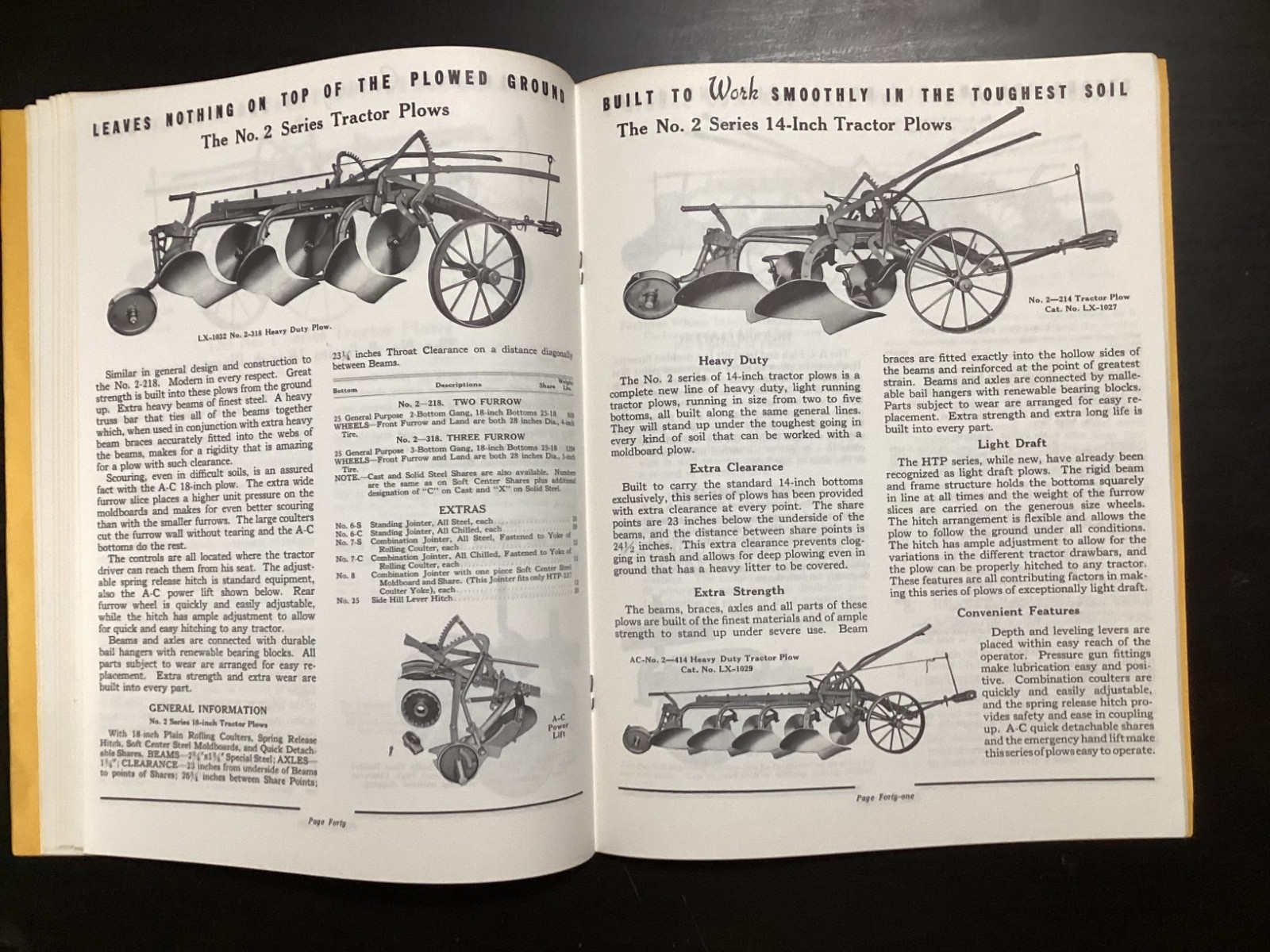 VINTAGE ALLIS CHALMERS #35 TRACTOR EQUIPMENT CATALOG BROCHURE